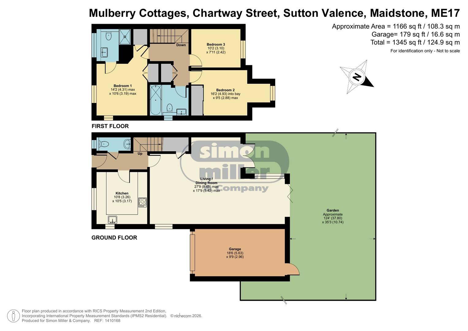 2 Mulberry Cottages, Chartway Street, Sutton Valence floorplan