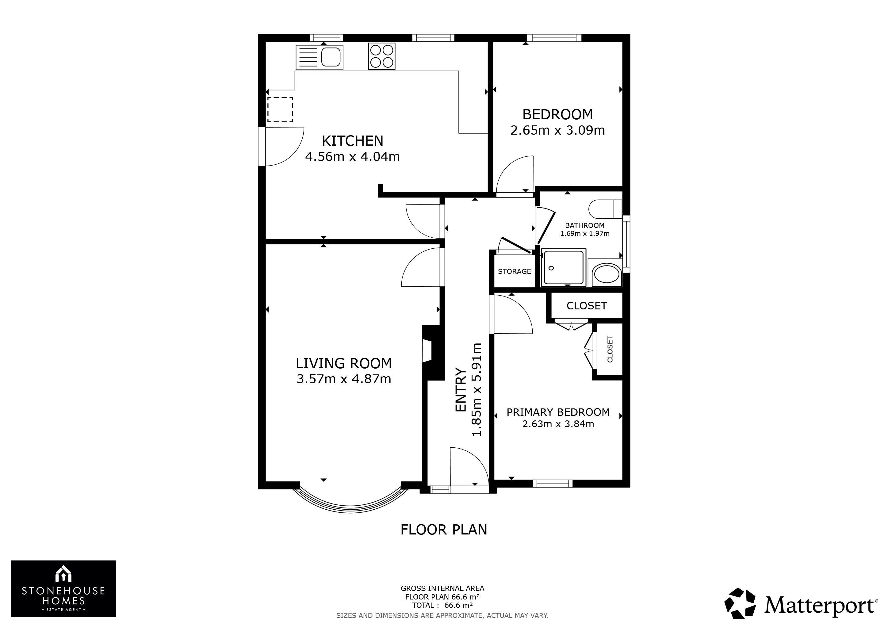 6, Rossall Close, Preston floorplan