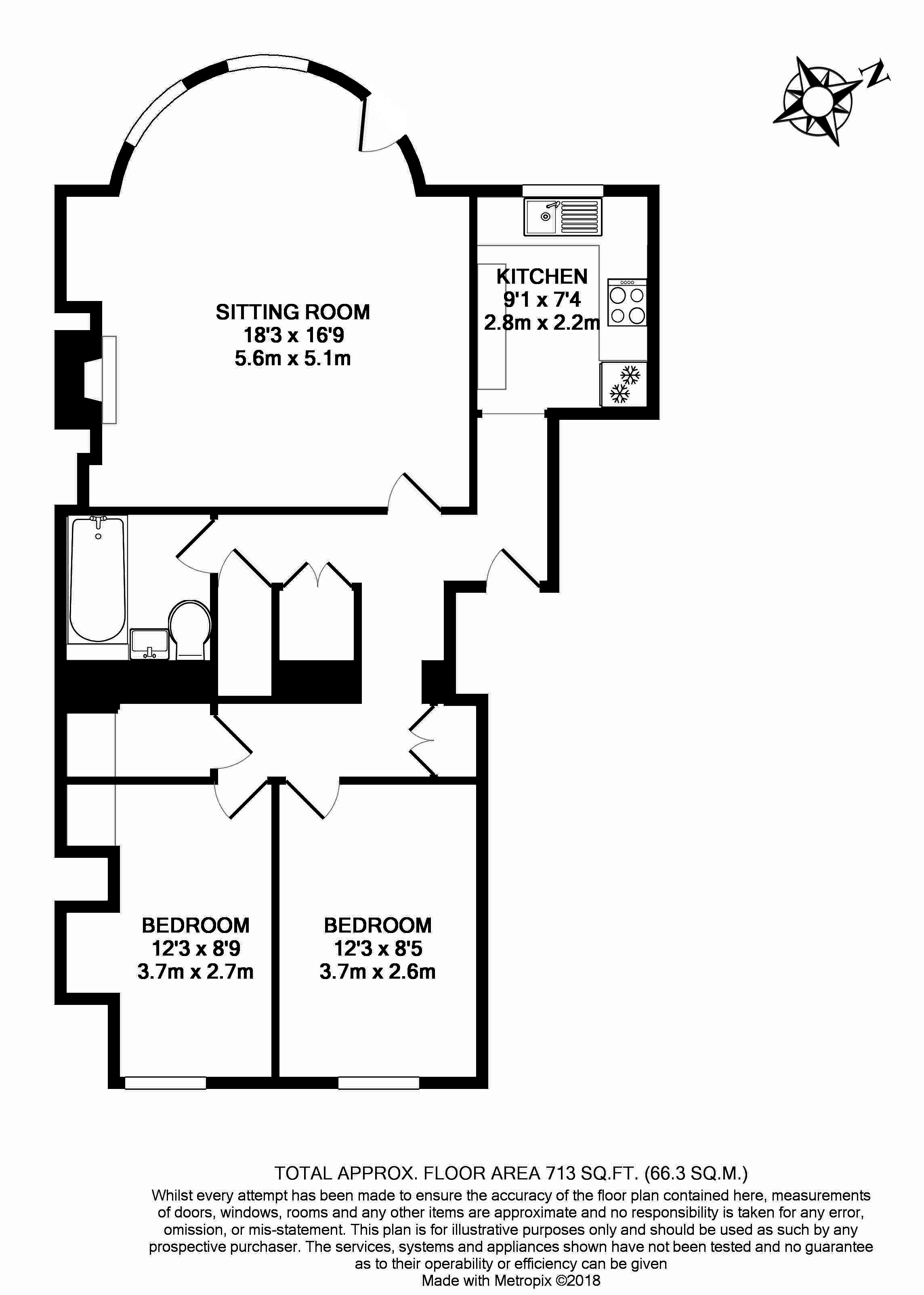 2 Bedrooms Flat to rent in Gay Street, Bath BA1