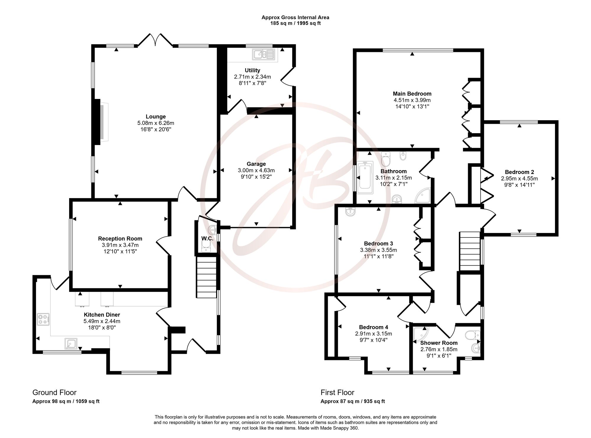 21 The Drive, Banstead floorplan