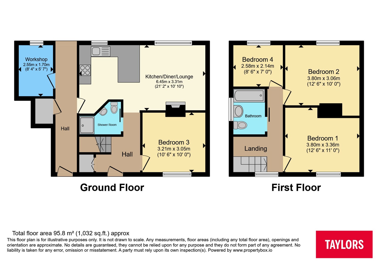 249, Barkers Lane, Bedfordshire floorplan