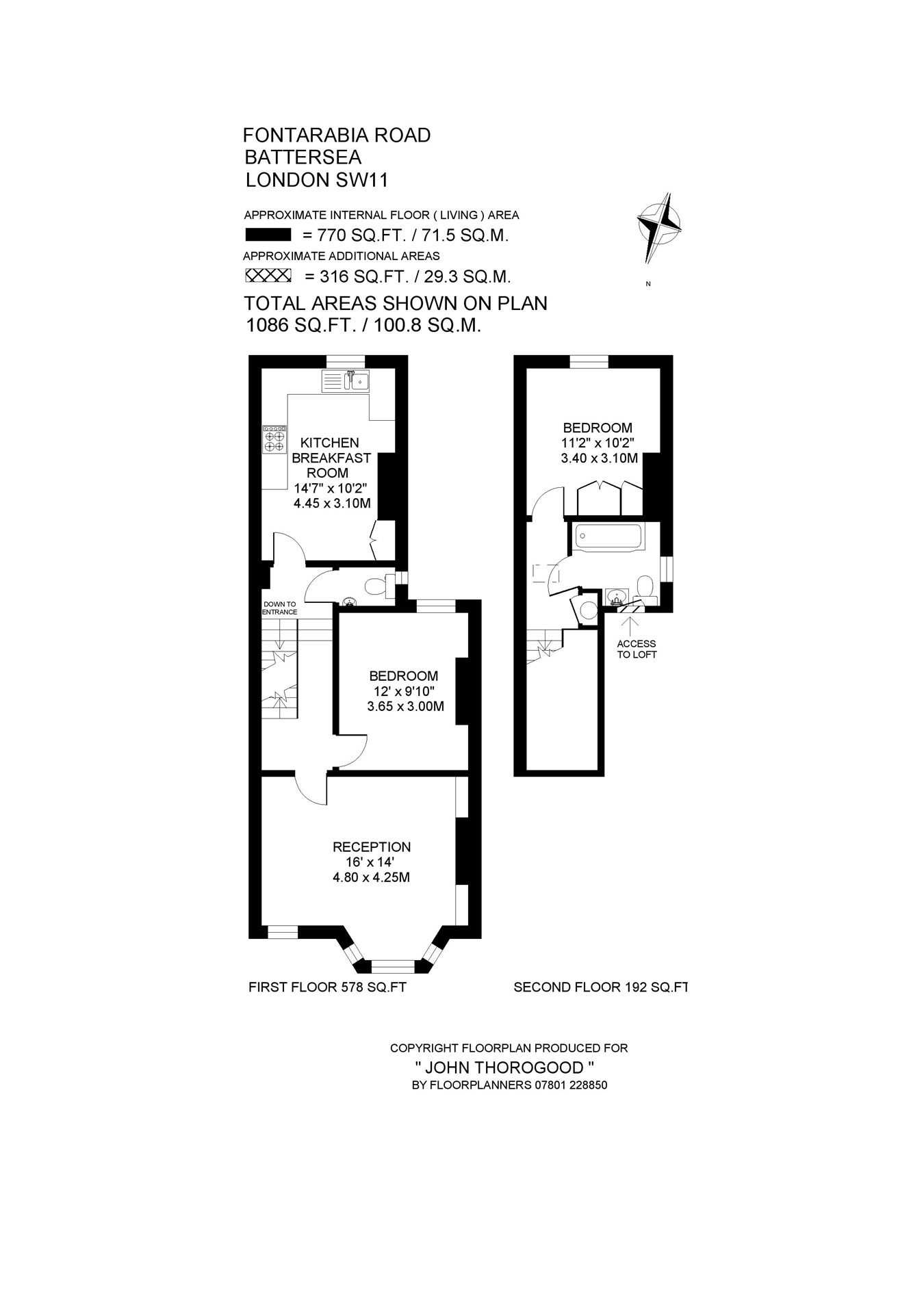 2 Bedrooms Flat for sale in Fontarabia Road, London SW11