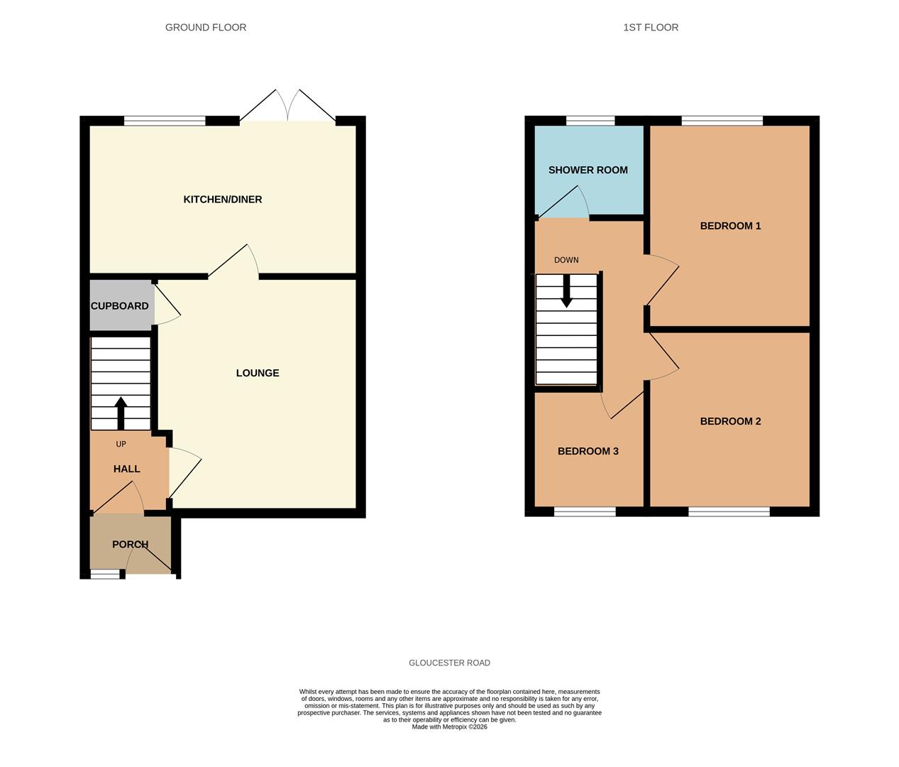 56, Gloucester Road, Burnham-On-Sea floorplan