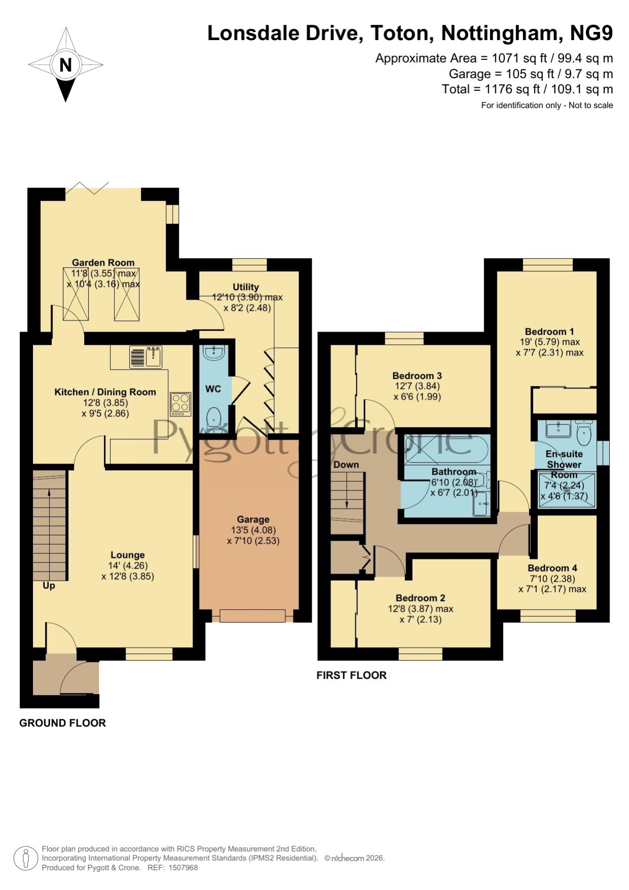 55, Lonsdale Drive, Beeston floorplan