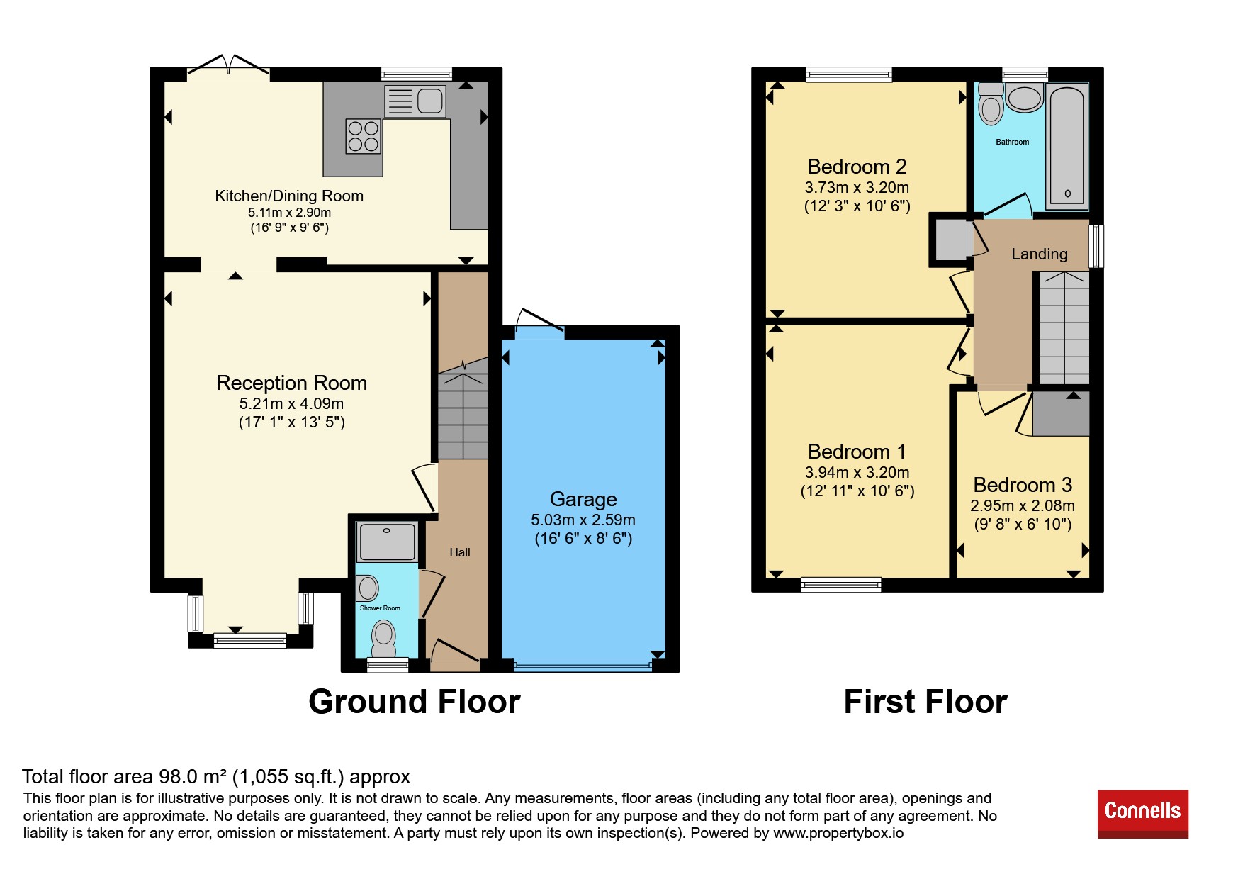 3, Highfields Close, Dunstable floorplan