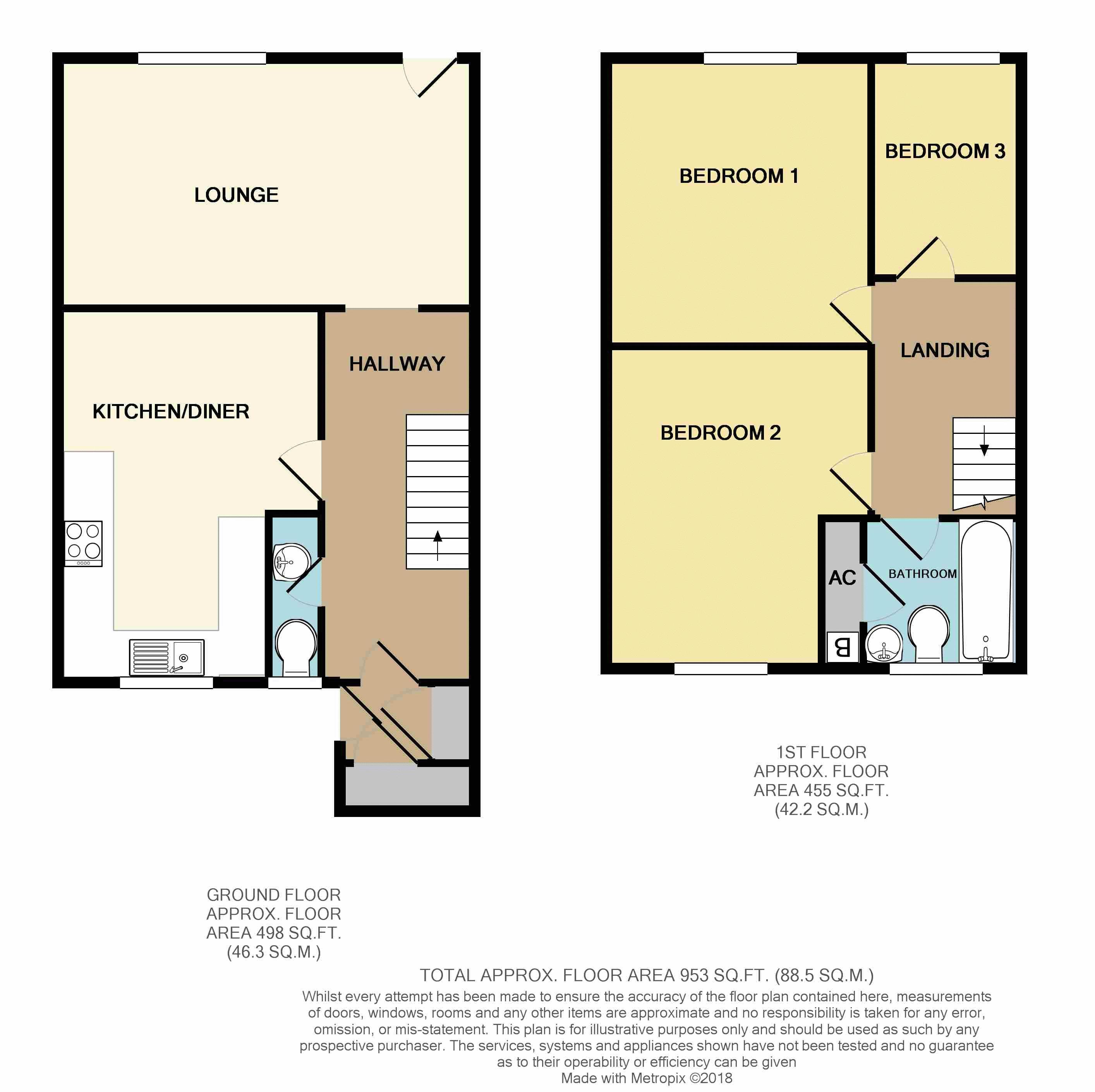 3 Bedrooms Terraced house for sale in Exhall Close, Redditch B98