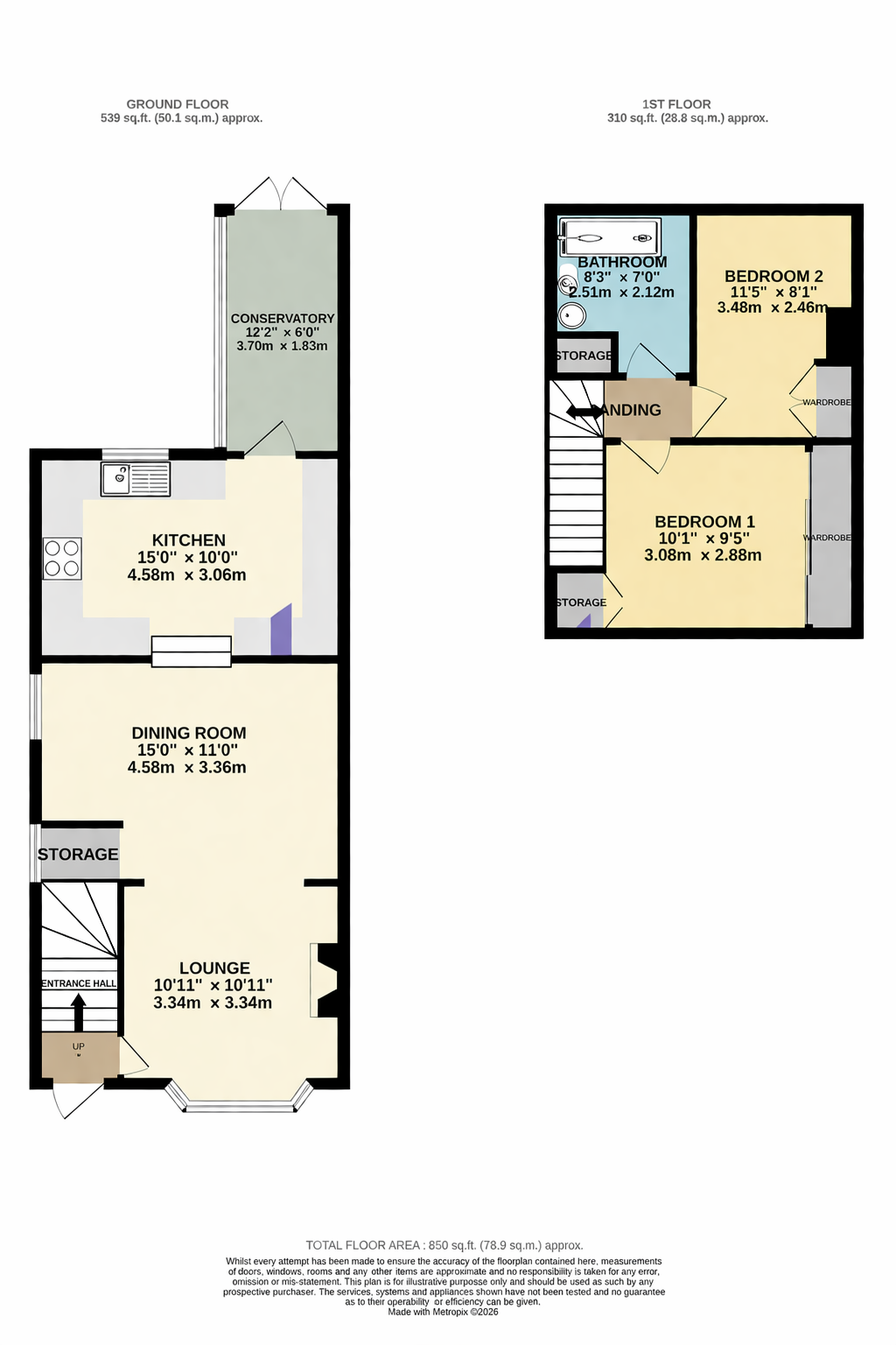 47, St. Margarets Avenue, Rushden floorplan