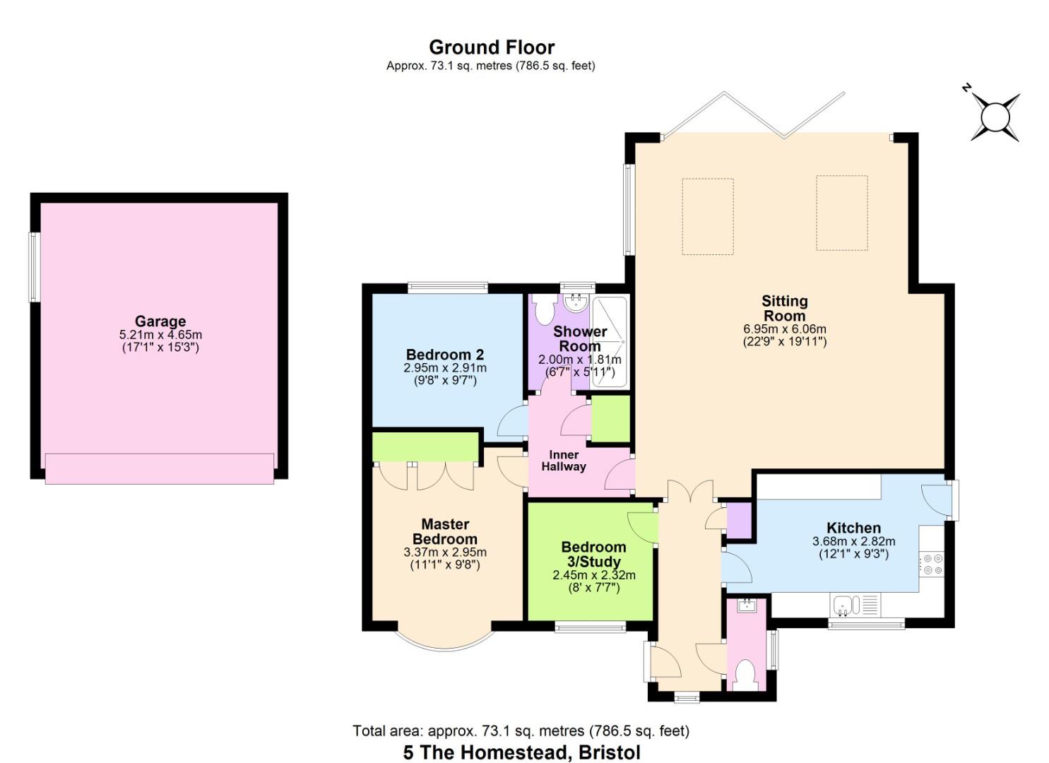 5, The Homestead, Bristol floorplan