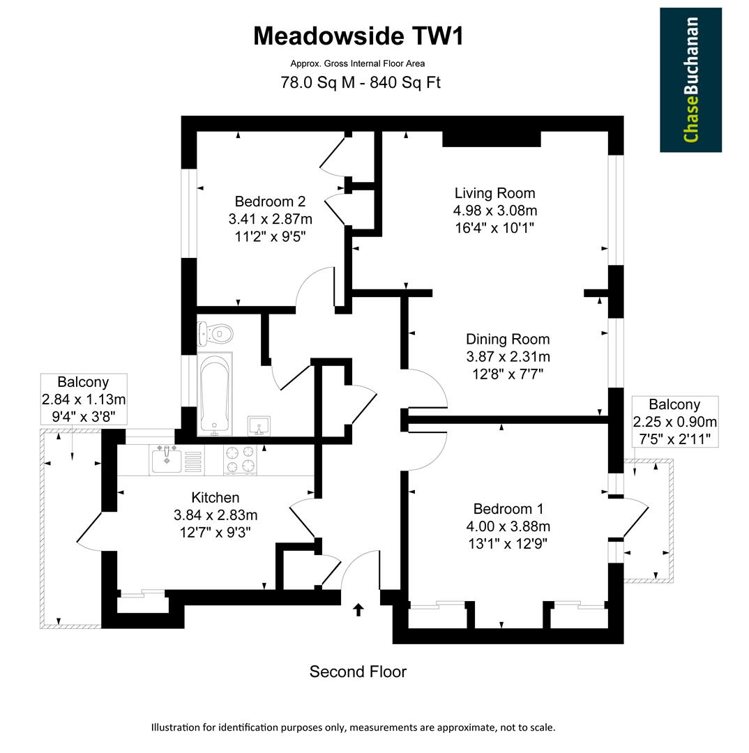 Cambridge Park, Twickenham TW1, 2 bedroom flat for sale 64943020