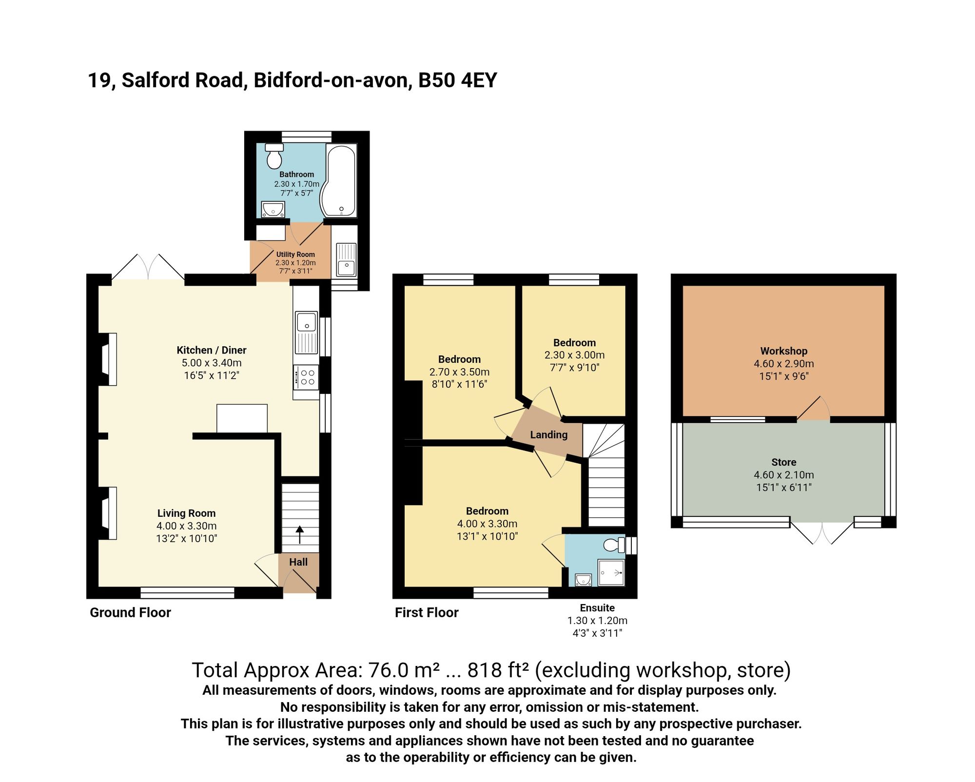 19 Salford Road, Alcester floorplan