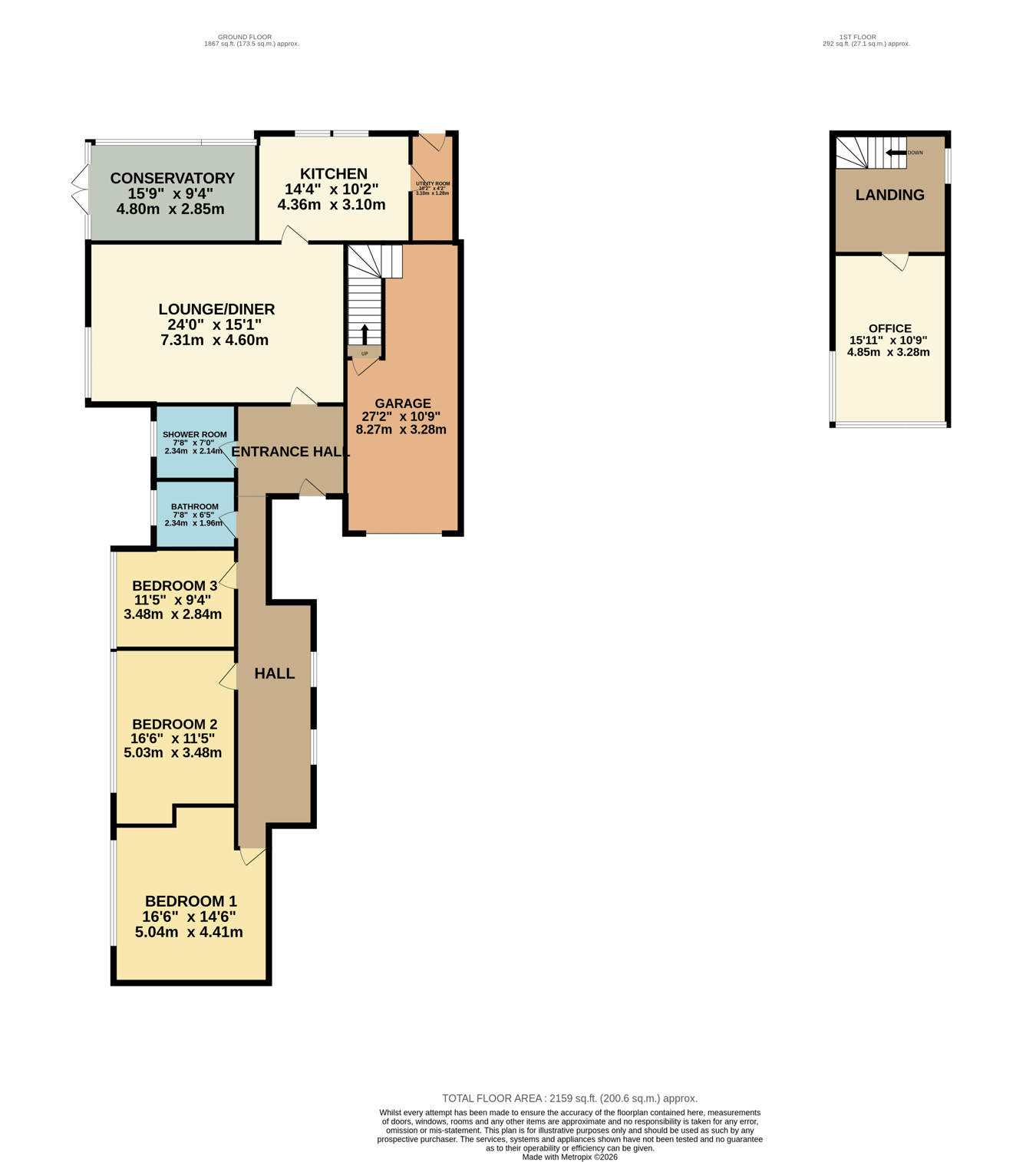 Shangri La, Les Landes Avenue, St Brelade floorplan