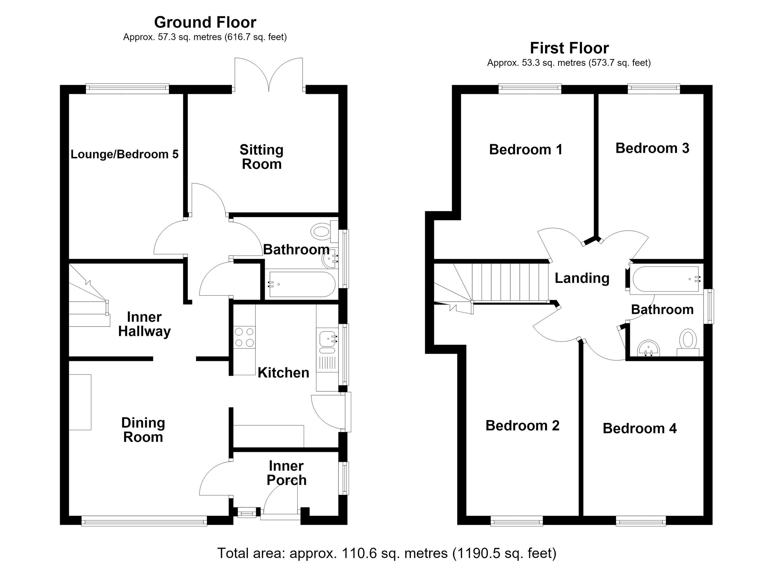 6 Chester Close, Merthyr Tydfil floorplan