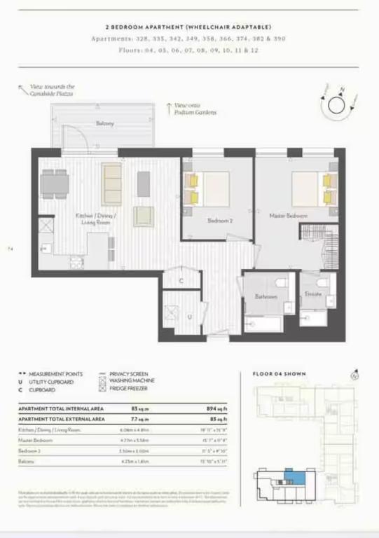 50, Allium House 2 Caldon Boulevard, Wembley floorplan