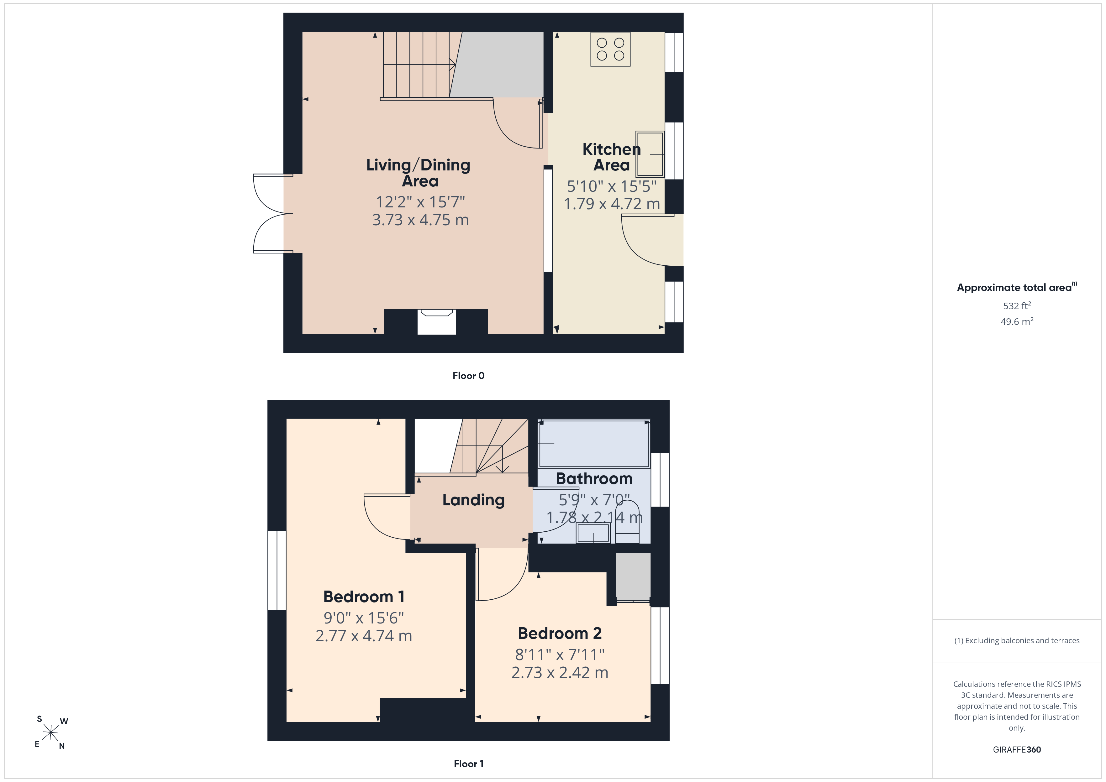5, Howells Cottages, Stratton floorplan