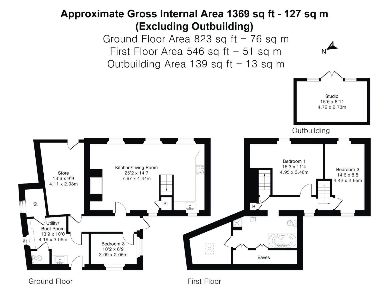 Linhay,1 Lower Dean, Buckfastleigh floorplan