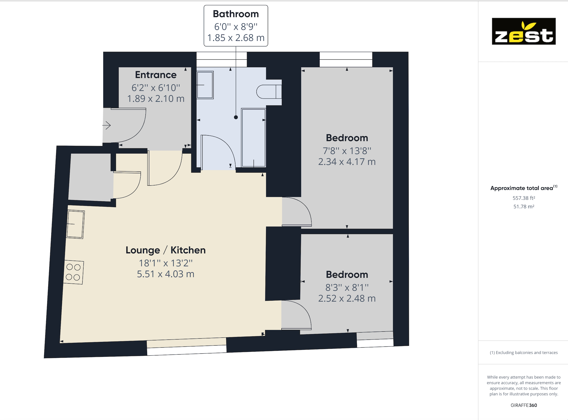 Apt 4 4,, Silver Street, Hull floorplan