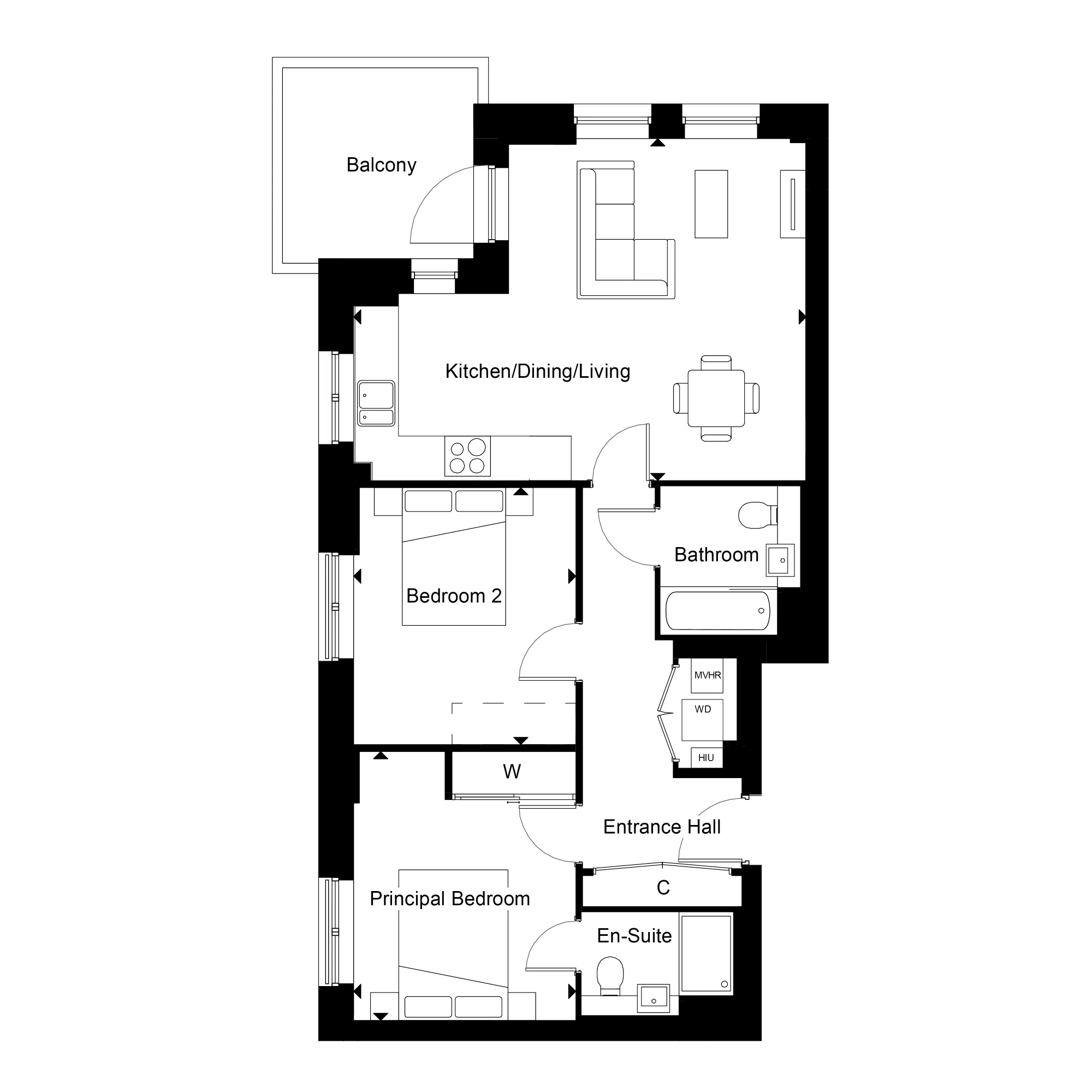 Pegler Square, London floorplan