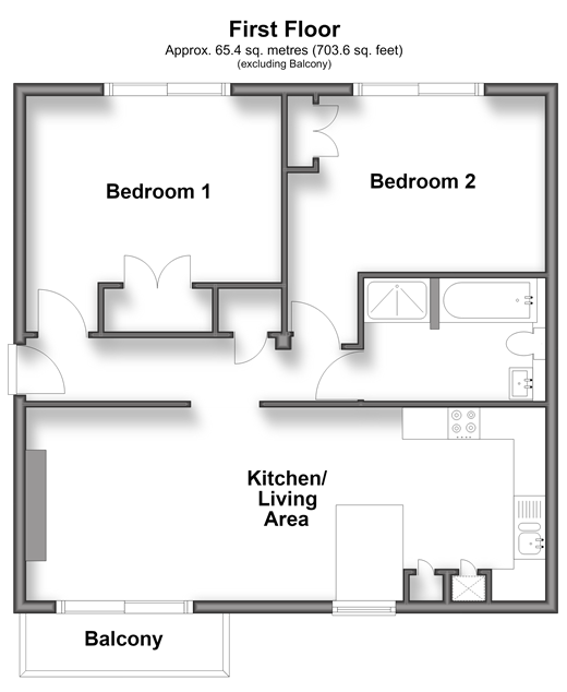 Upnor Road Lower Upnor, Rochester floorplan