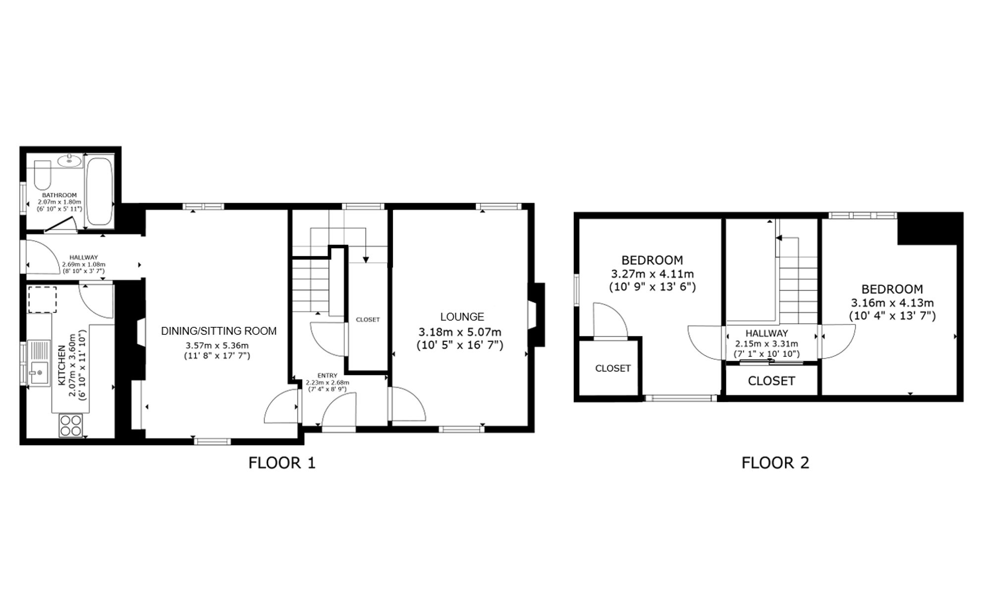 Thistle Cottage, North Street, Stirling floorplan