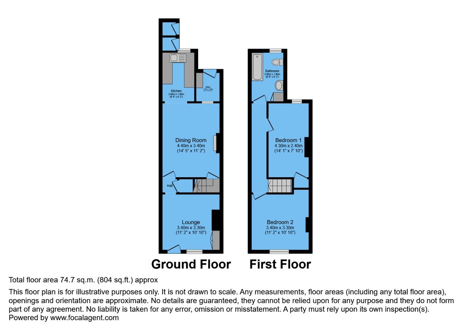 98, Top Road, Chesterfield floorplan