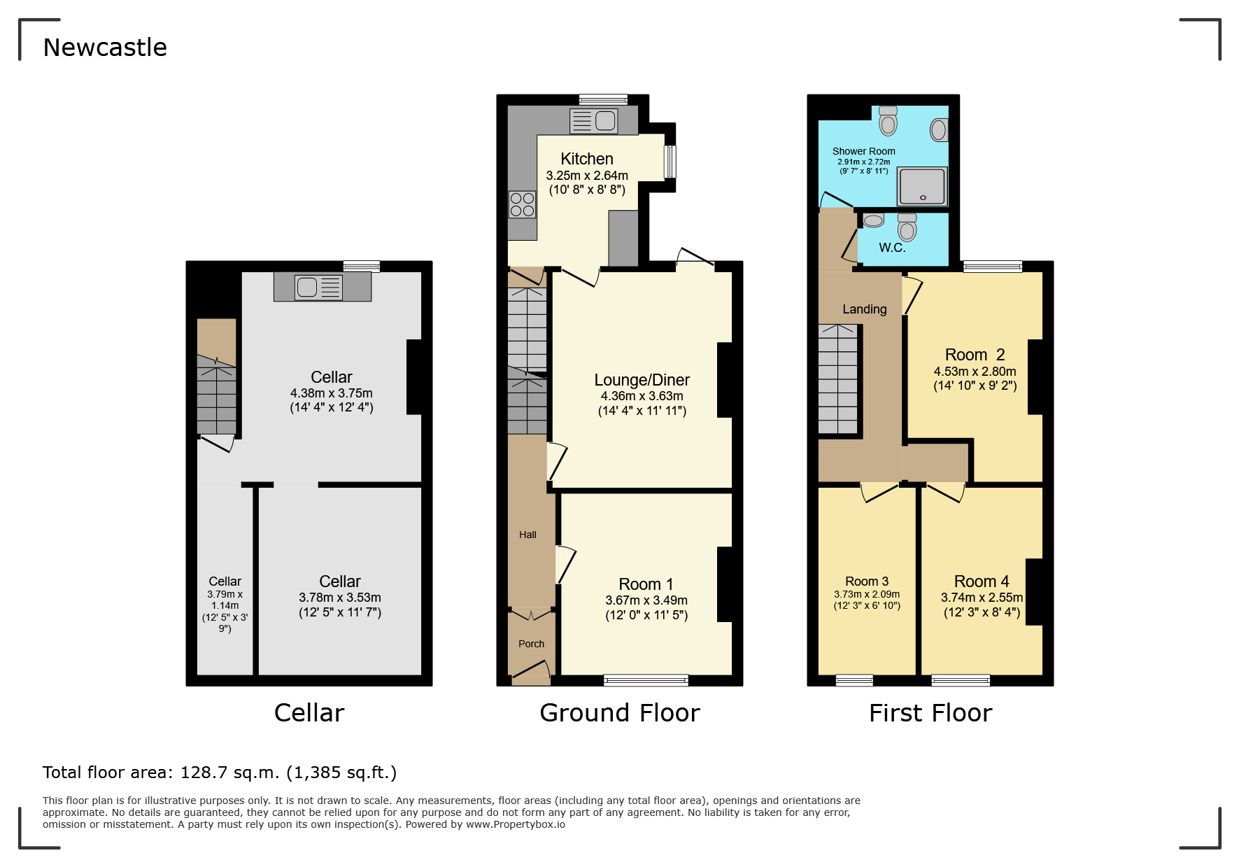 Room 3, 31, West Brampton, Staffordshire floorplan