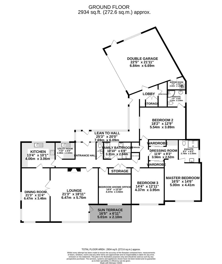 Henmar, 6 Hill Park, Colby floorplan
