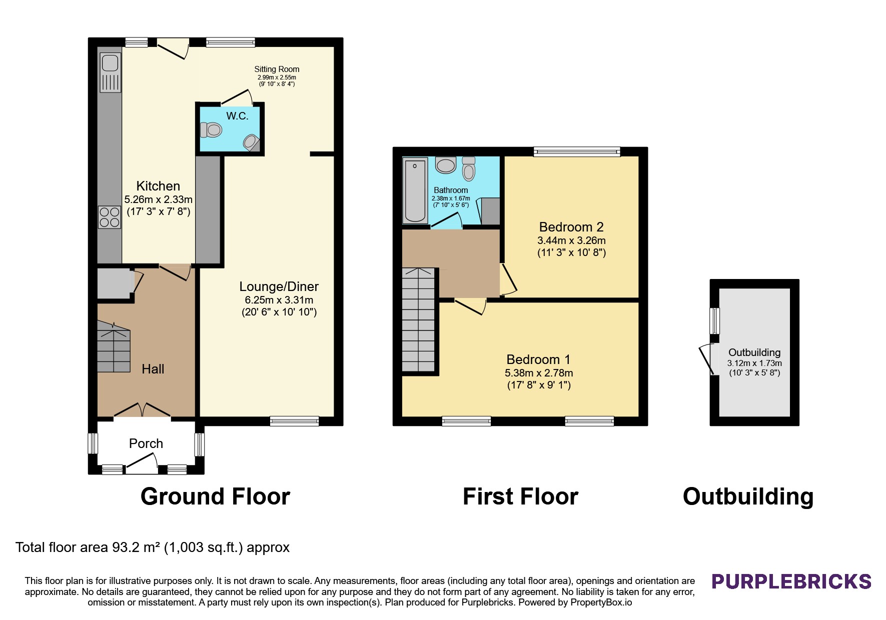 117, Home Farm Road, Prescot floorplan