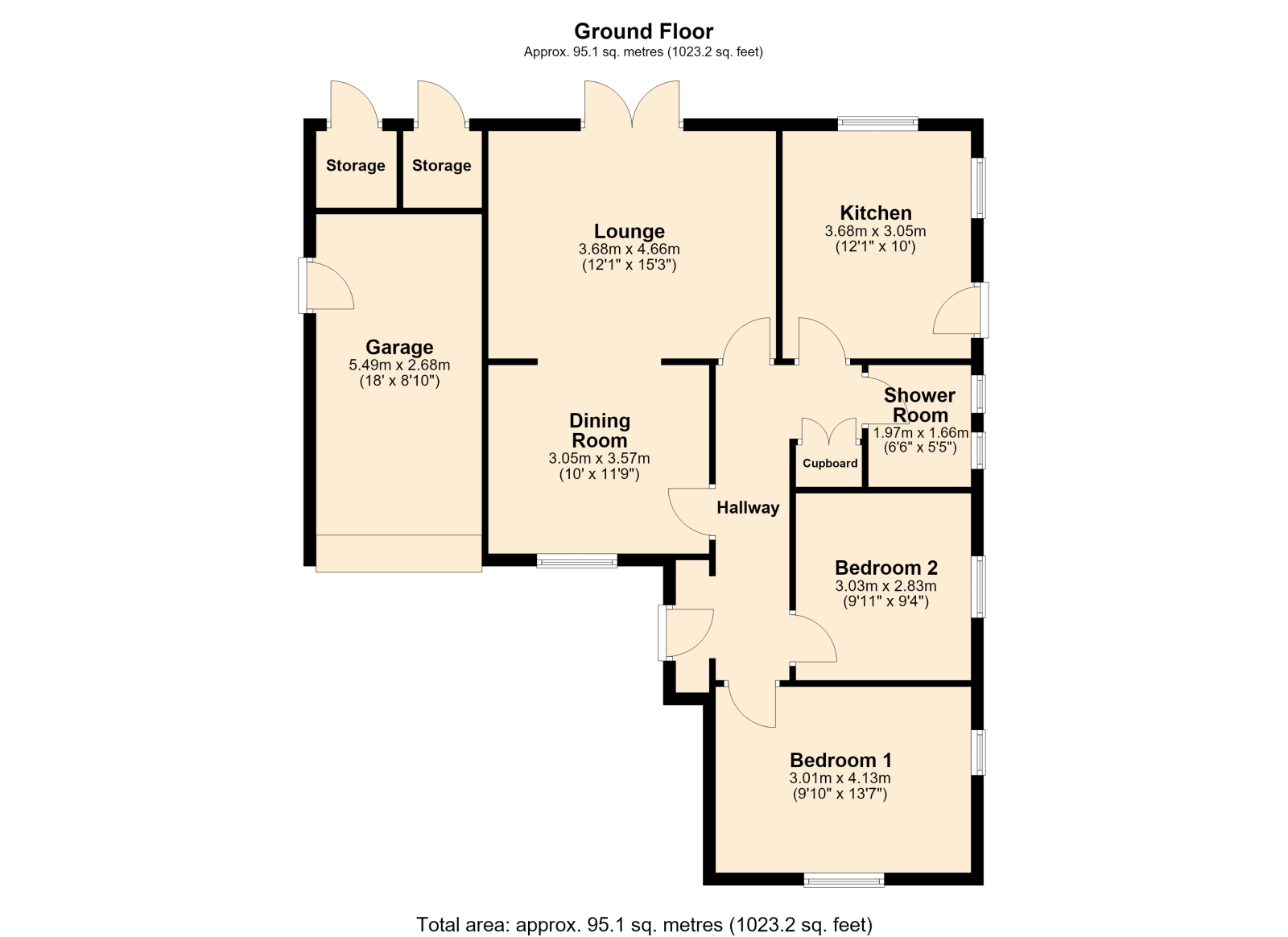 39 Digby Drive, Tewkesbury floorplan