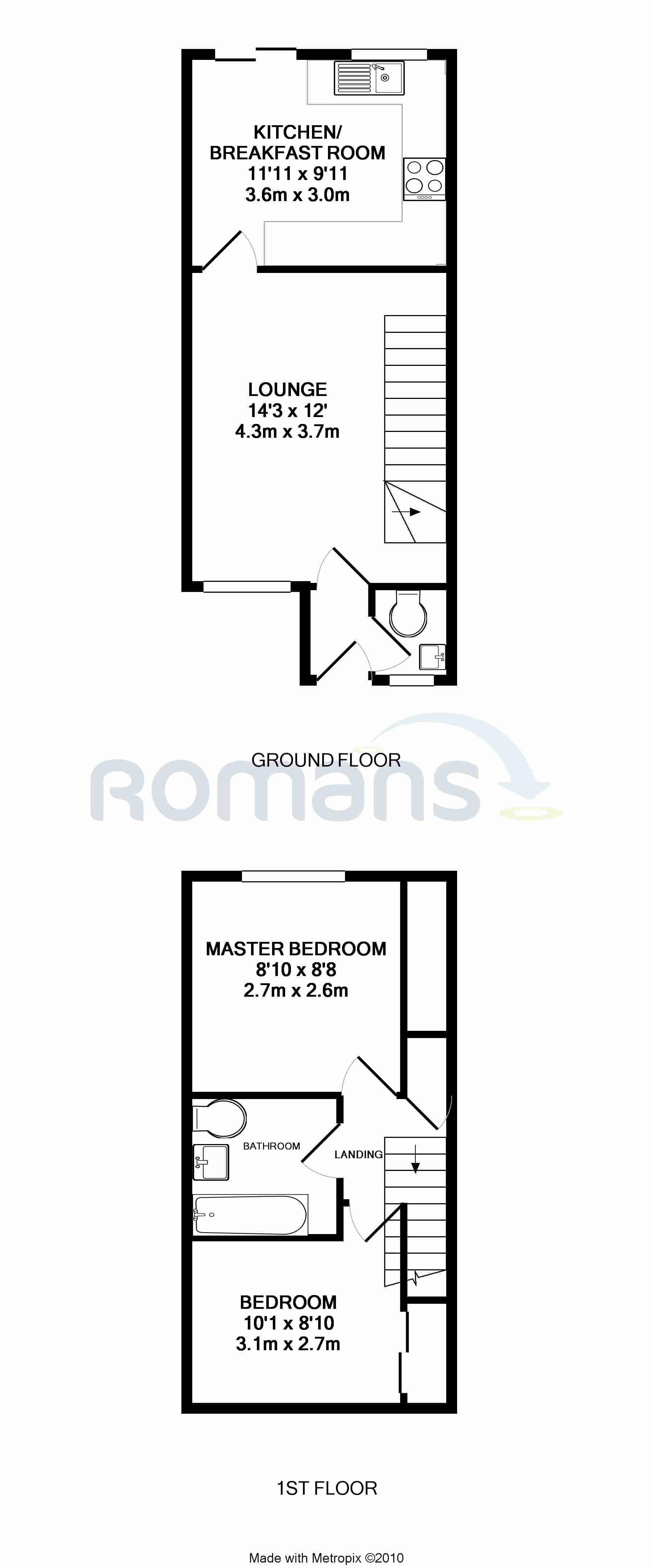 2 Bedrooms End terrace house to rent in Dunford Place, Binfield, Bracknell RG42