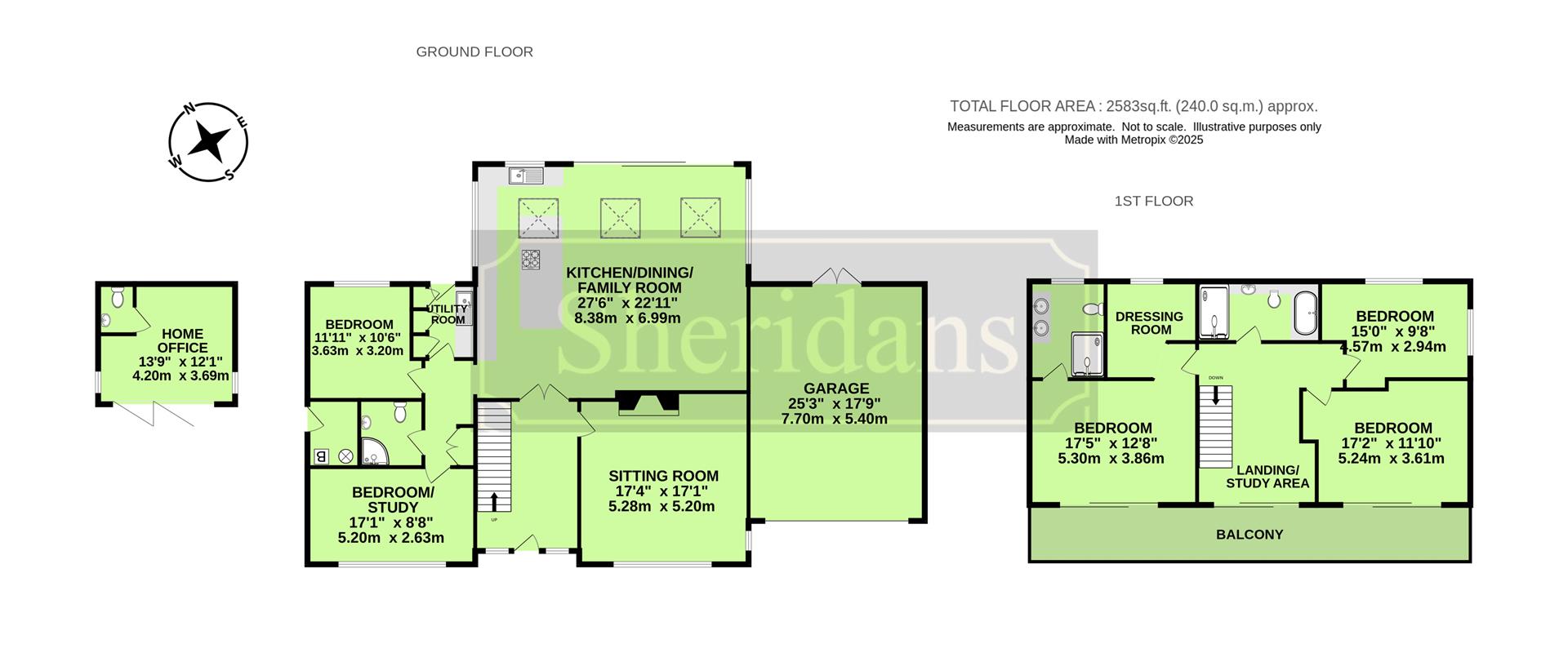 Meadow House, 172, Melford Road, Sudbury floorplan