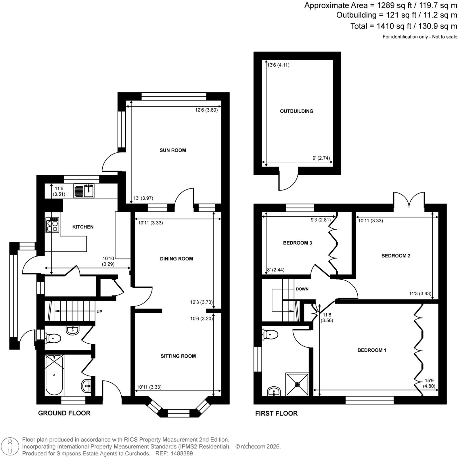 4, Marley Close, Addlestone floorplan