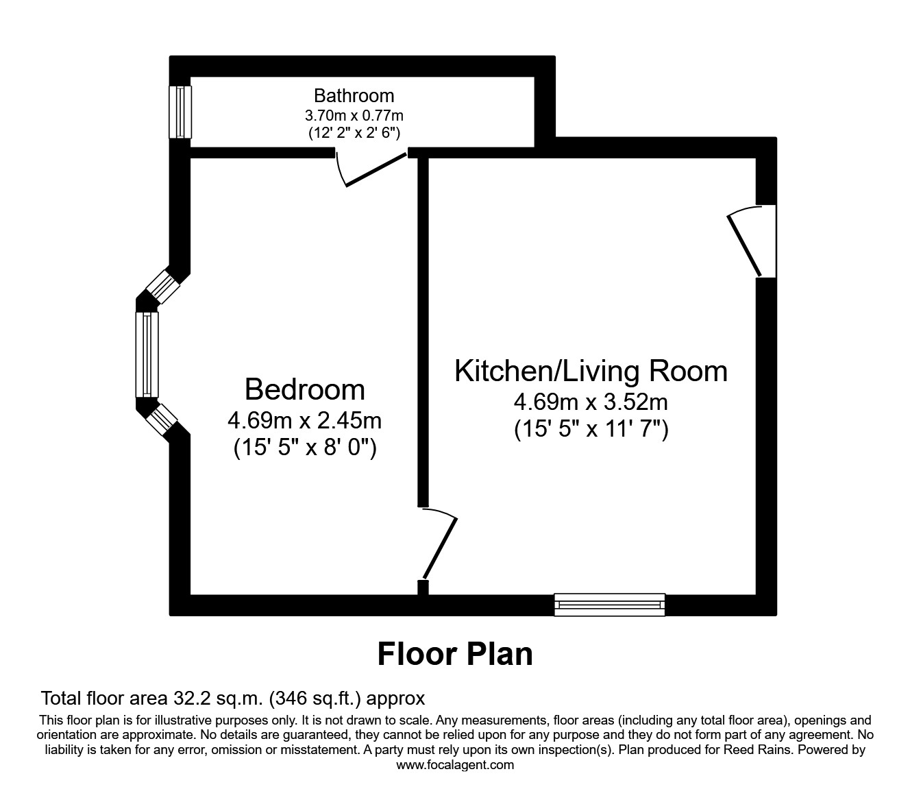 Holmfield Road, Blackpool, Lancashire FY2, 1 bedroom flat to rent