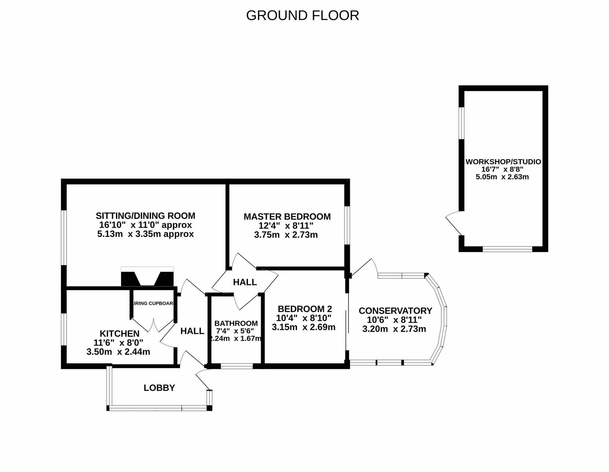 2 Croxden Close, Stoke-On-Trent floorplan