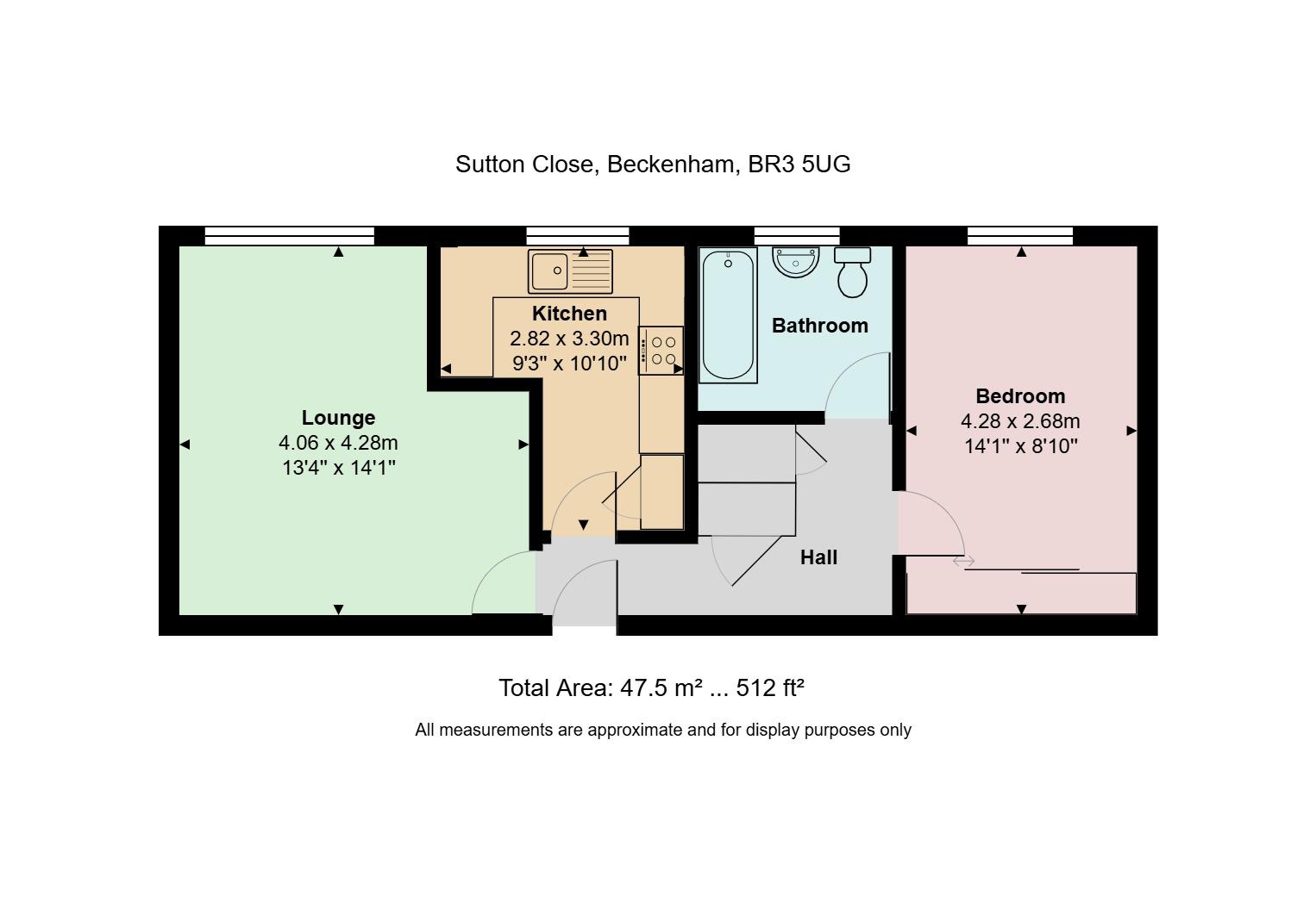 2, Sutton Close, Beckenham floorplan