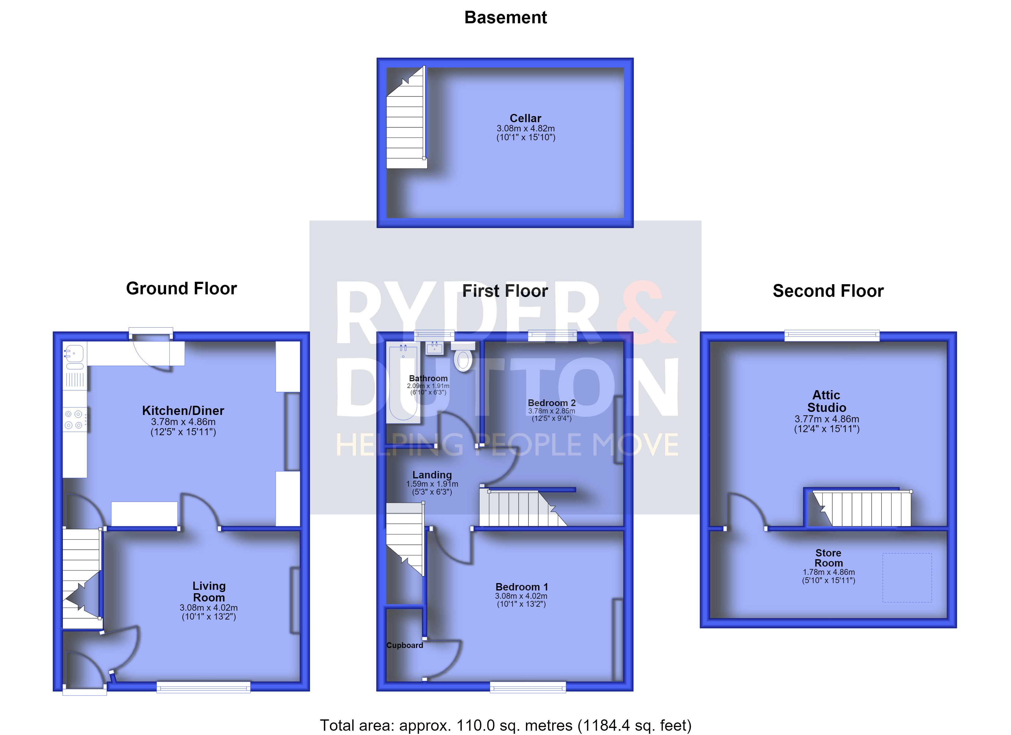 14, Thornfield Avenue, Rossendale floorplan