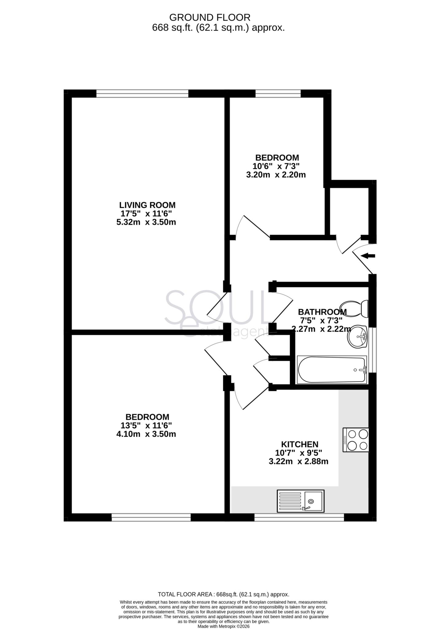 4, Rushey Close, New Malden floorplan