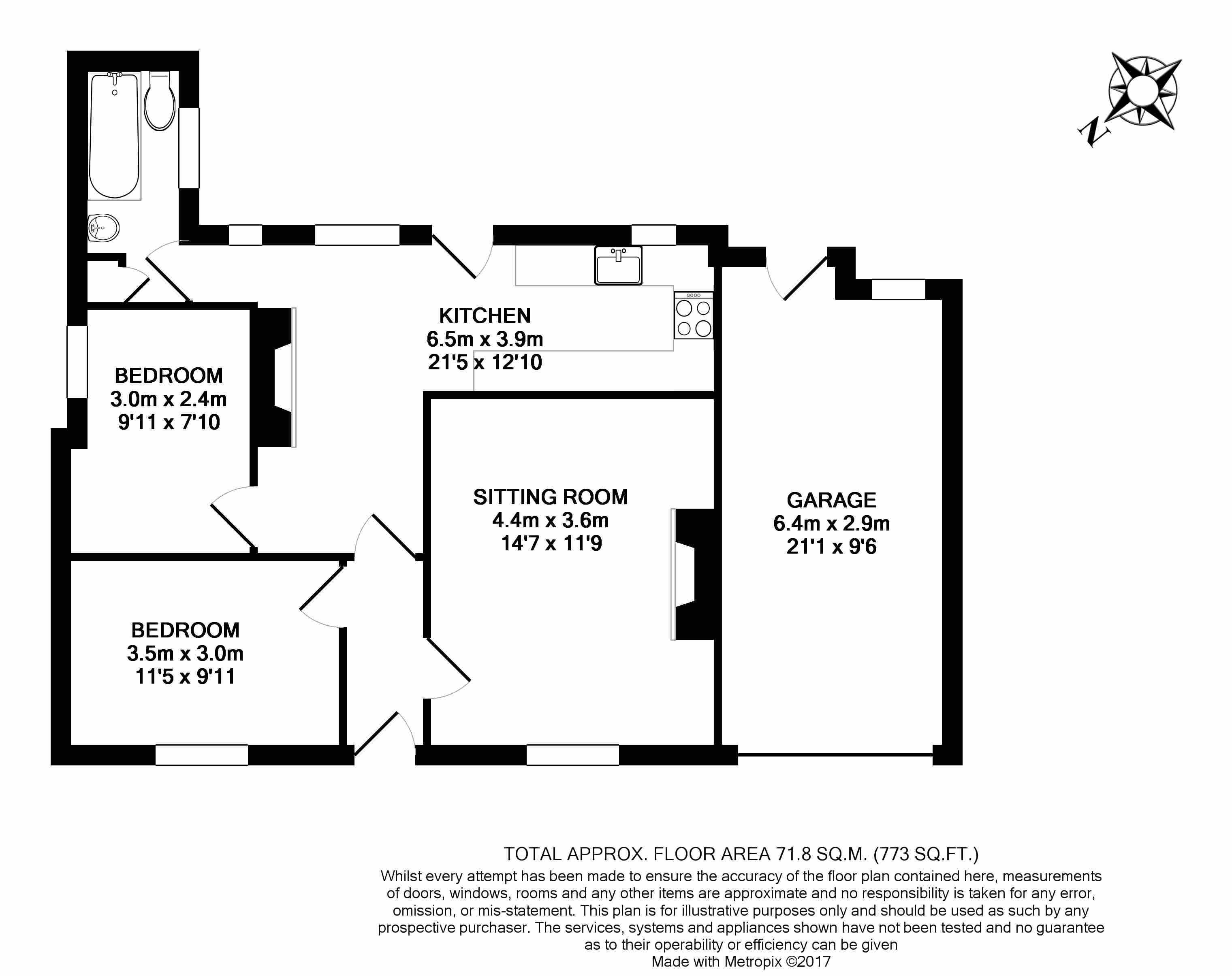 2 Bedrooms Semi-detached bungalow to rent in Whelford, Fairford GL7