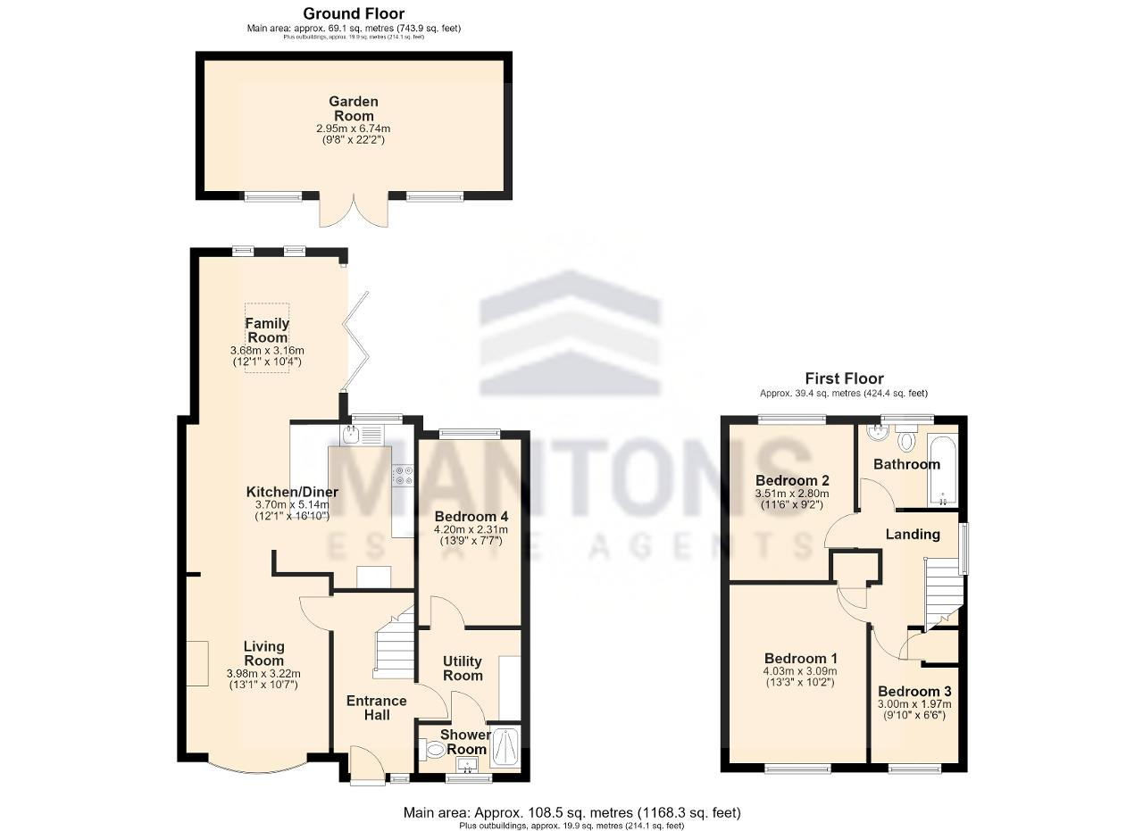 381, Turnpike Drive, Luton floorplan