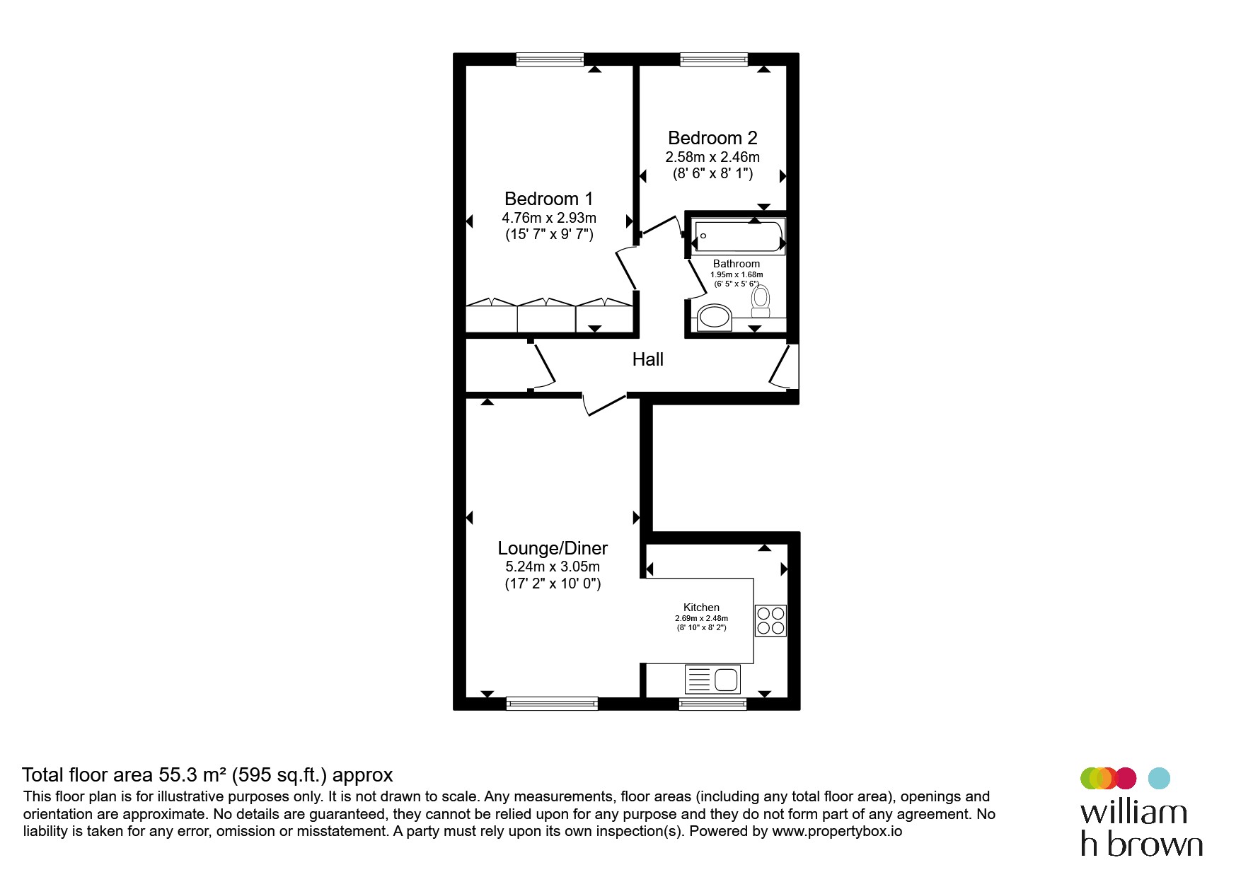 18, Hampton Close, Stevenage floorplan