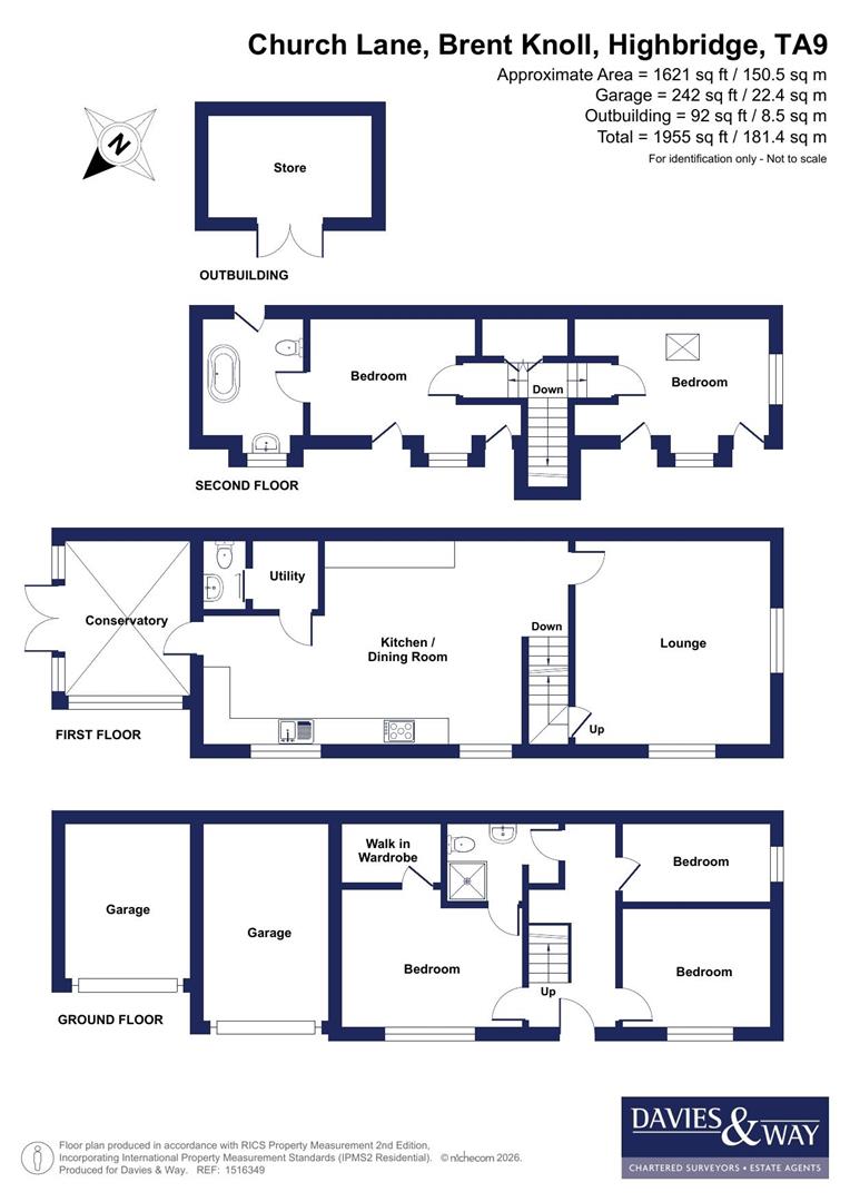The Old Stables, Church Lane, Brent Knoll Highbridge floorplan