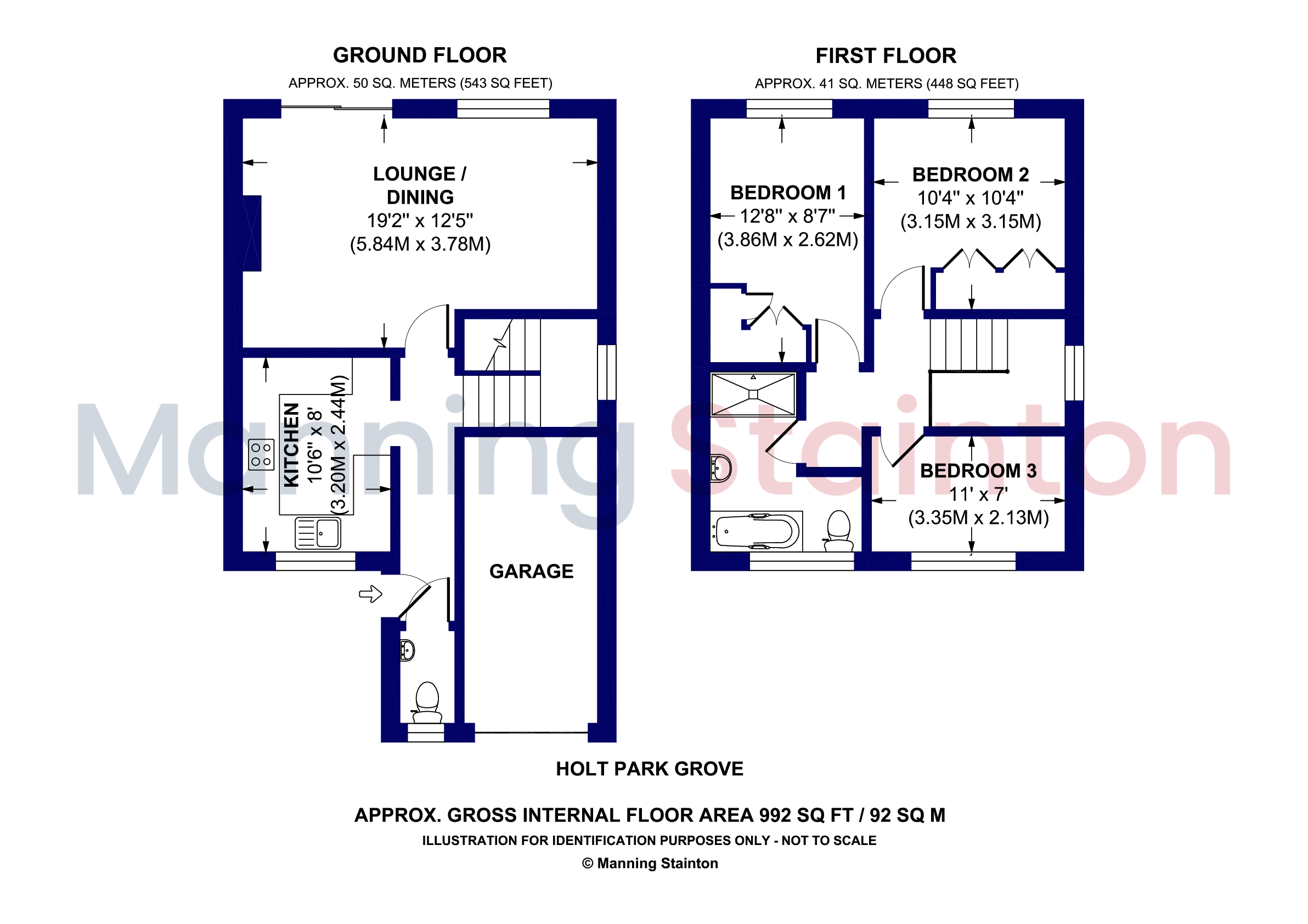 1, Holt Park Grove, West Yorkshire floorplan