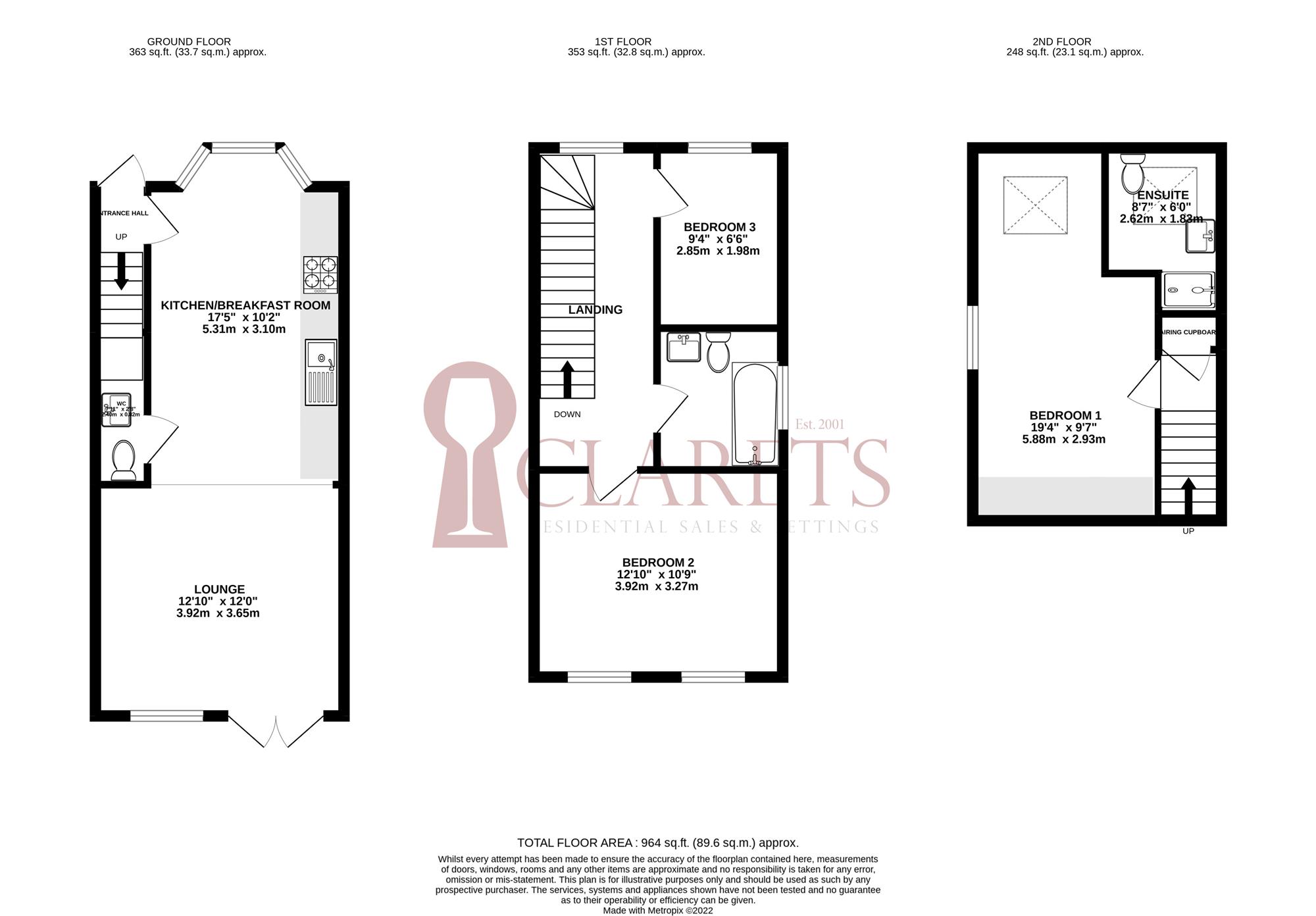 Rudolph Road, Bushey WD23., 3 bedroom terraced house for sale