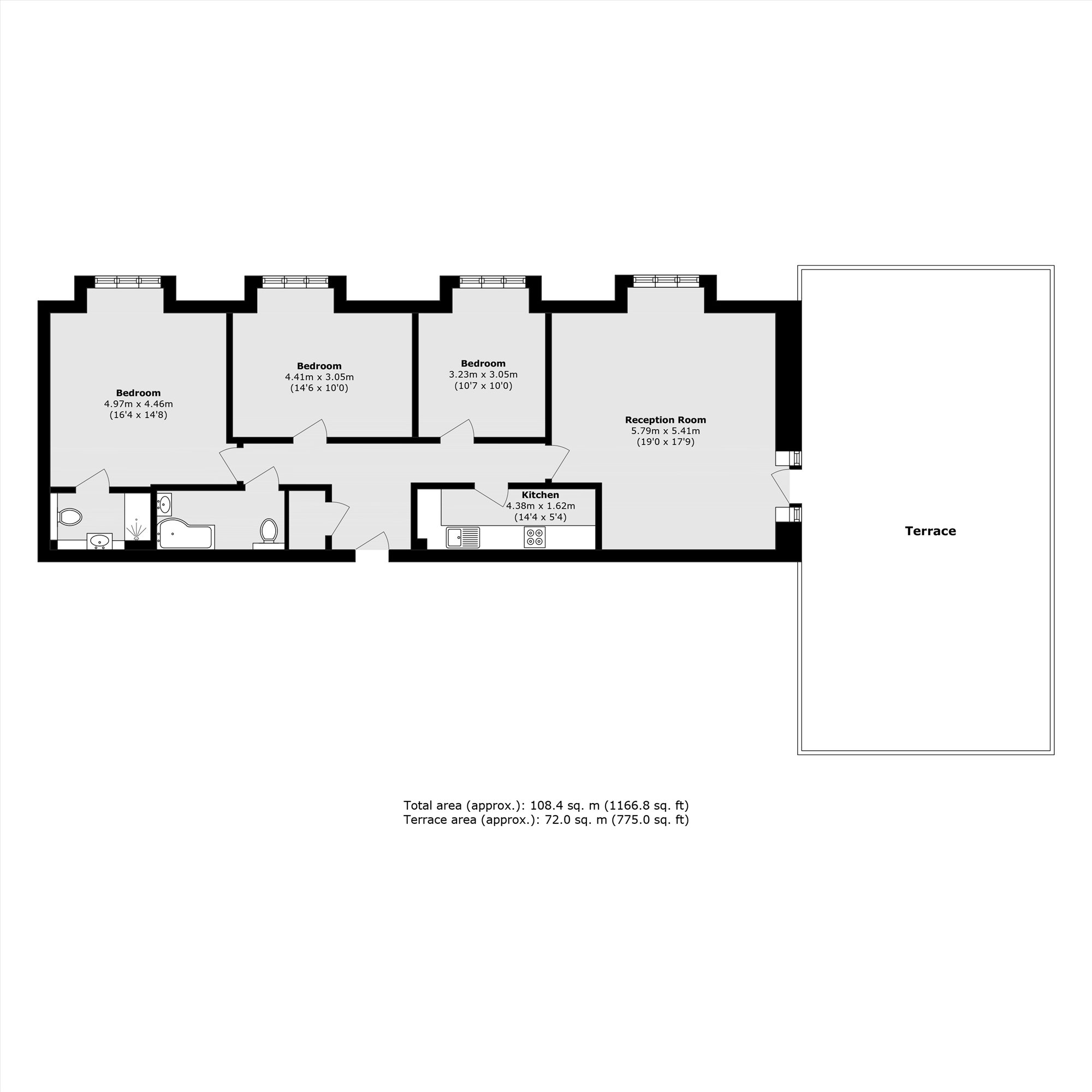 Flat 33, Duett Court, St. Giles Close, Hounslow floorplan
