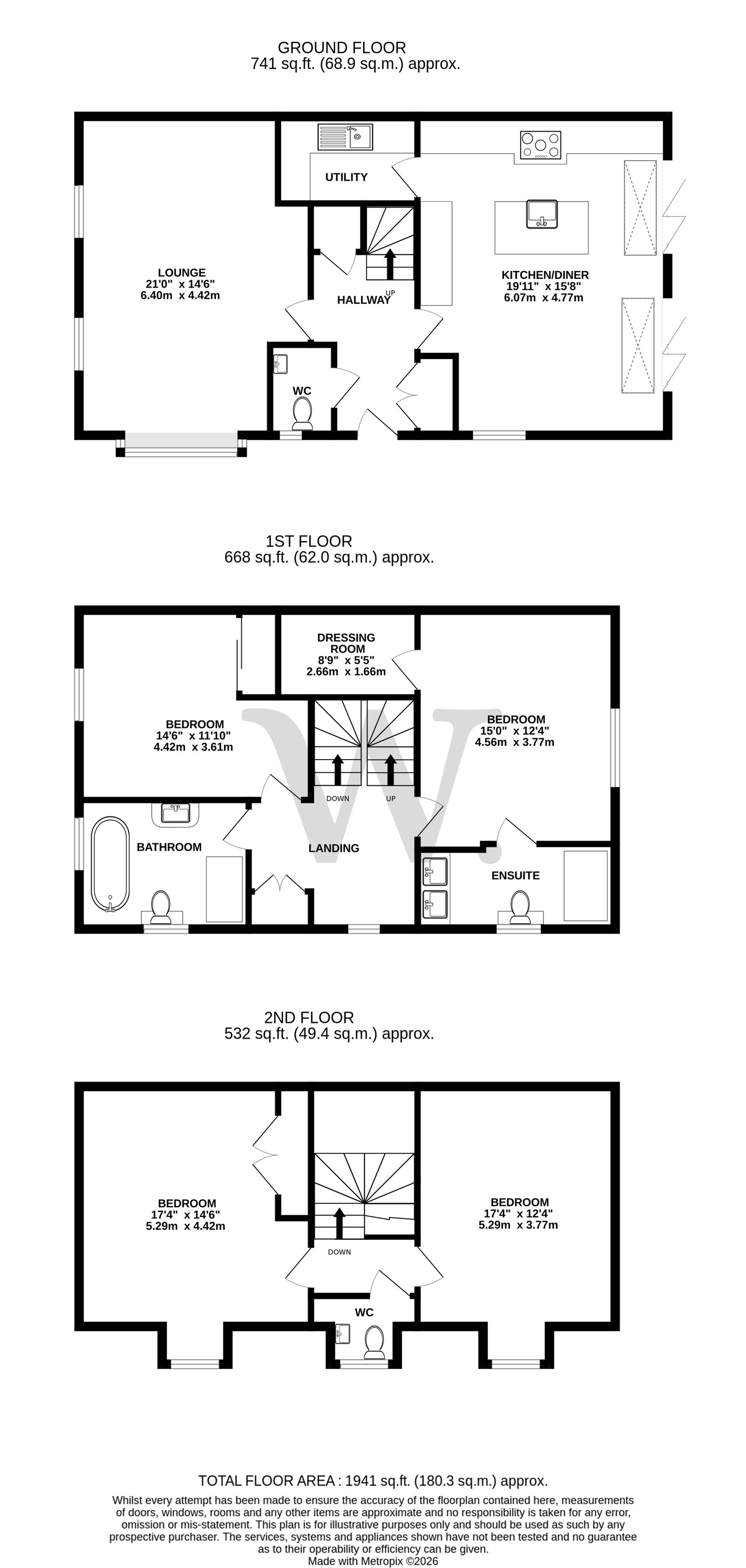 10 Boars Hill, Dereham floorplan