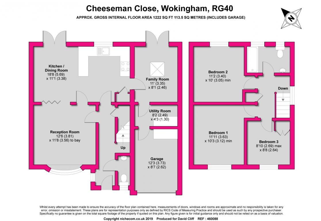 3 Bedrooms Semi-detached house for sale in Cheeseman Close, Wokingham RG40