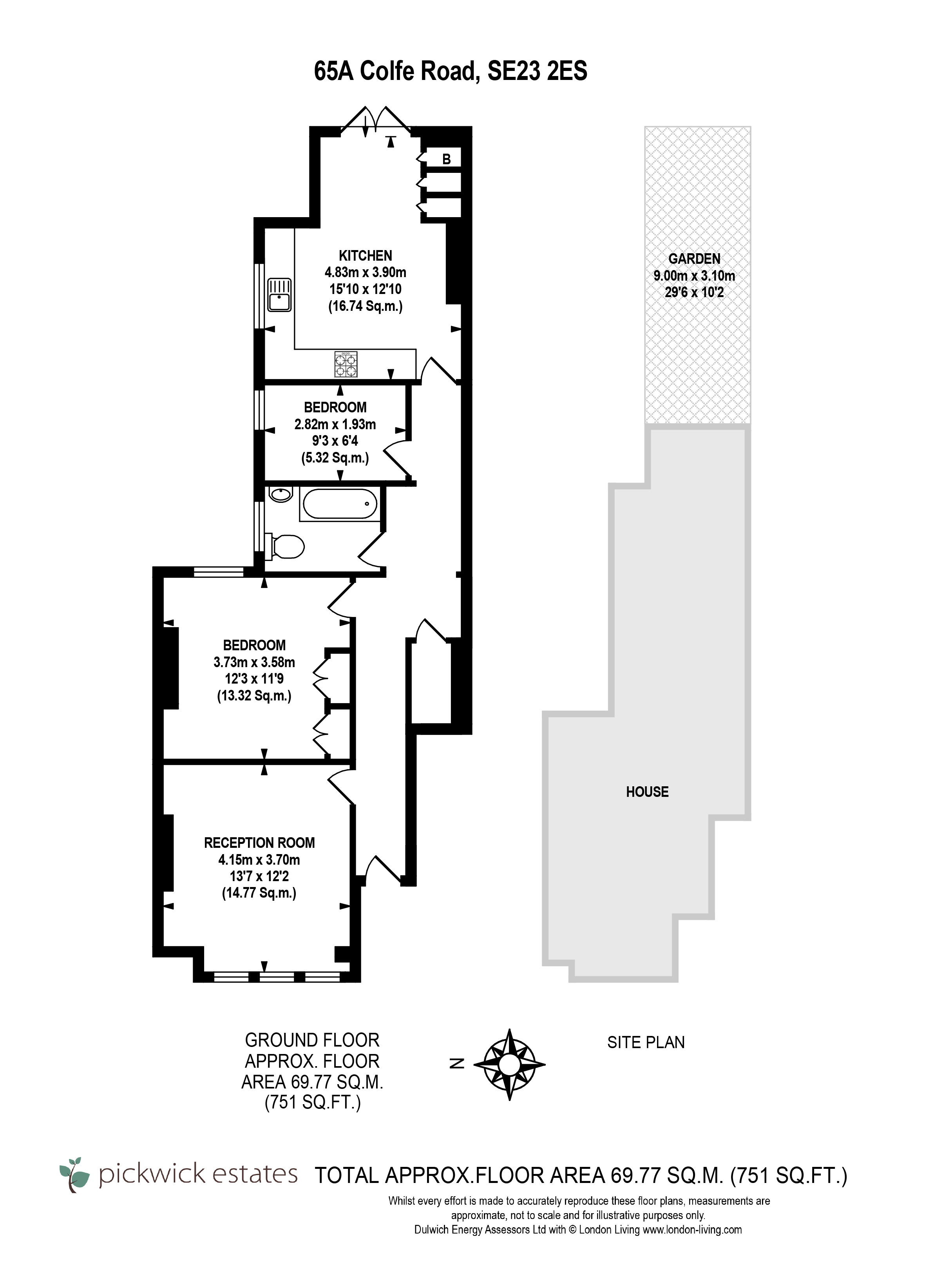 65a, Colfe Road, London floorplan