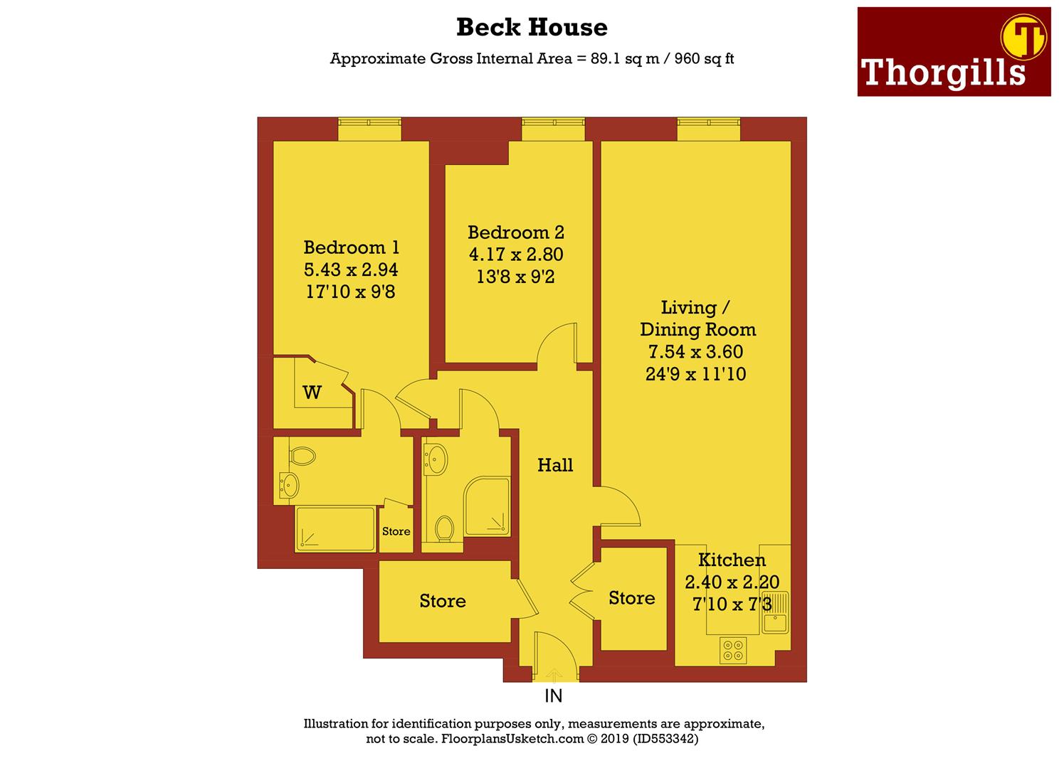 2 Bedrooms Flat for sale in Beck House, Twickenham Road, Isleworth TW7