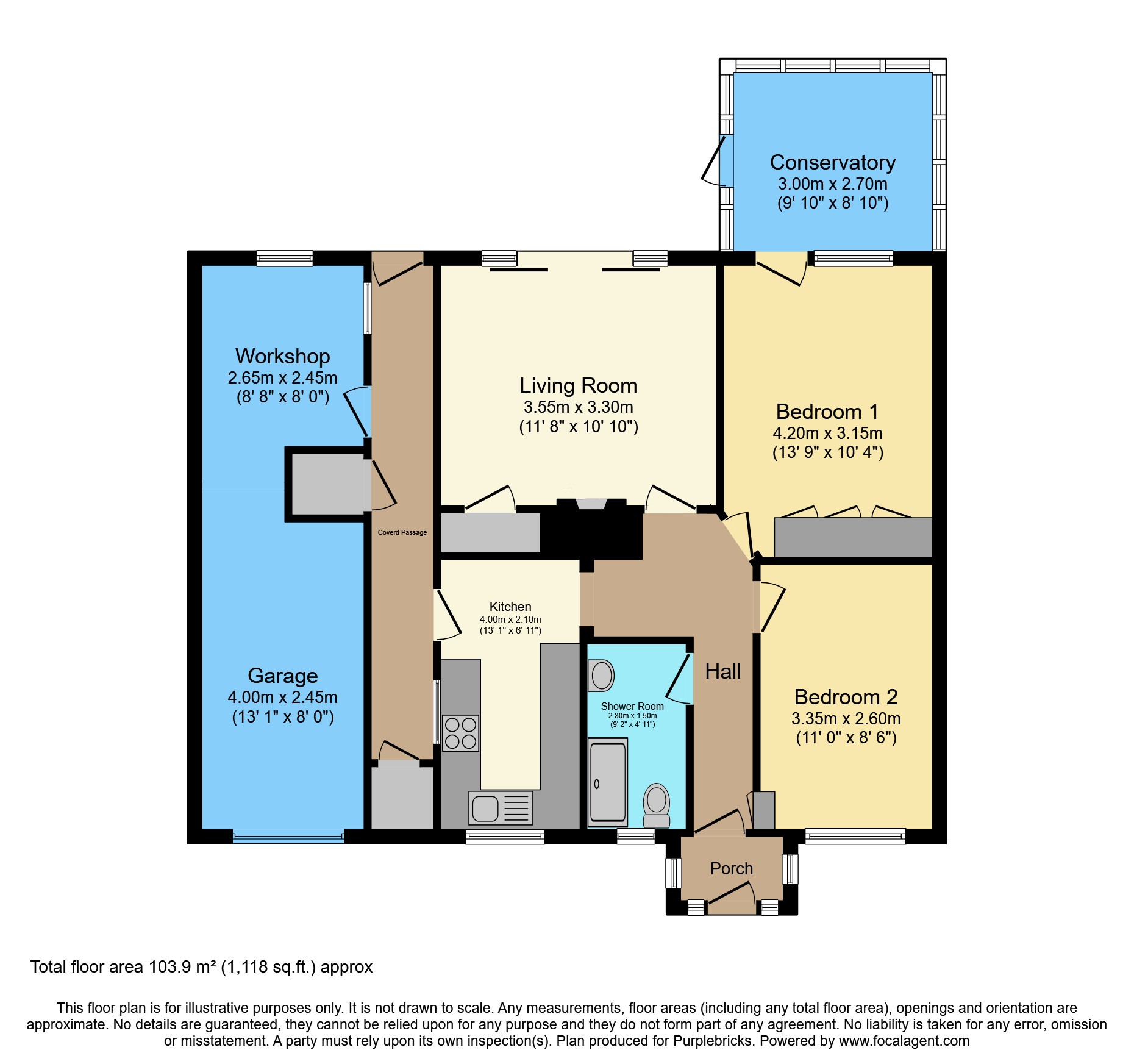 11, Cottage Row, Leicester floorplan