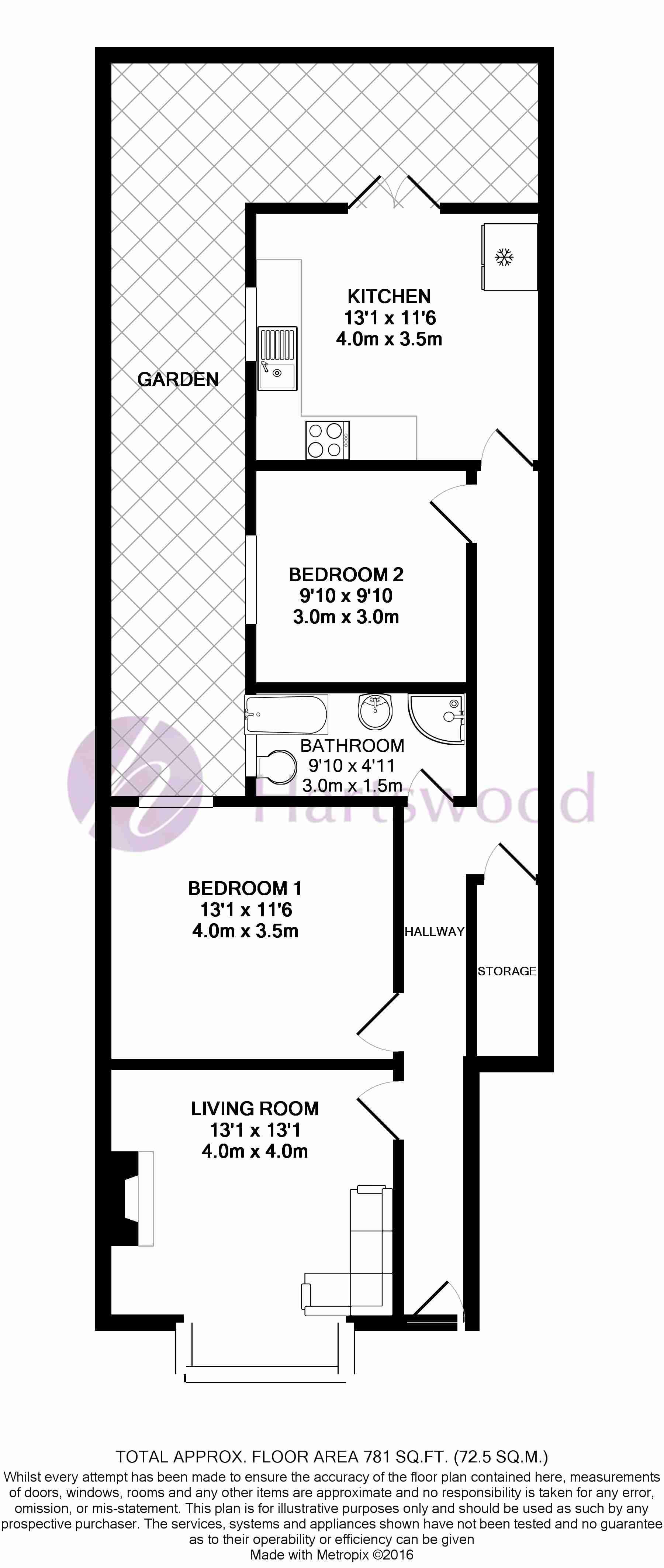 Highlever Road, London floorplan