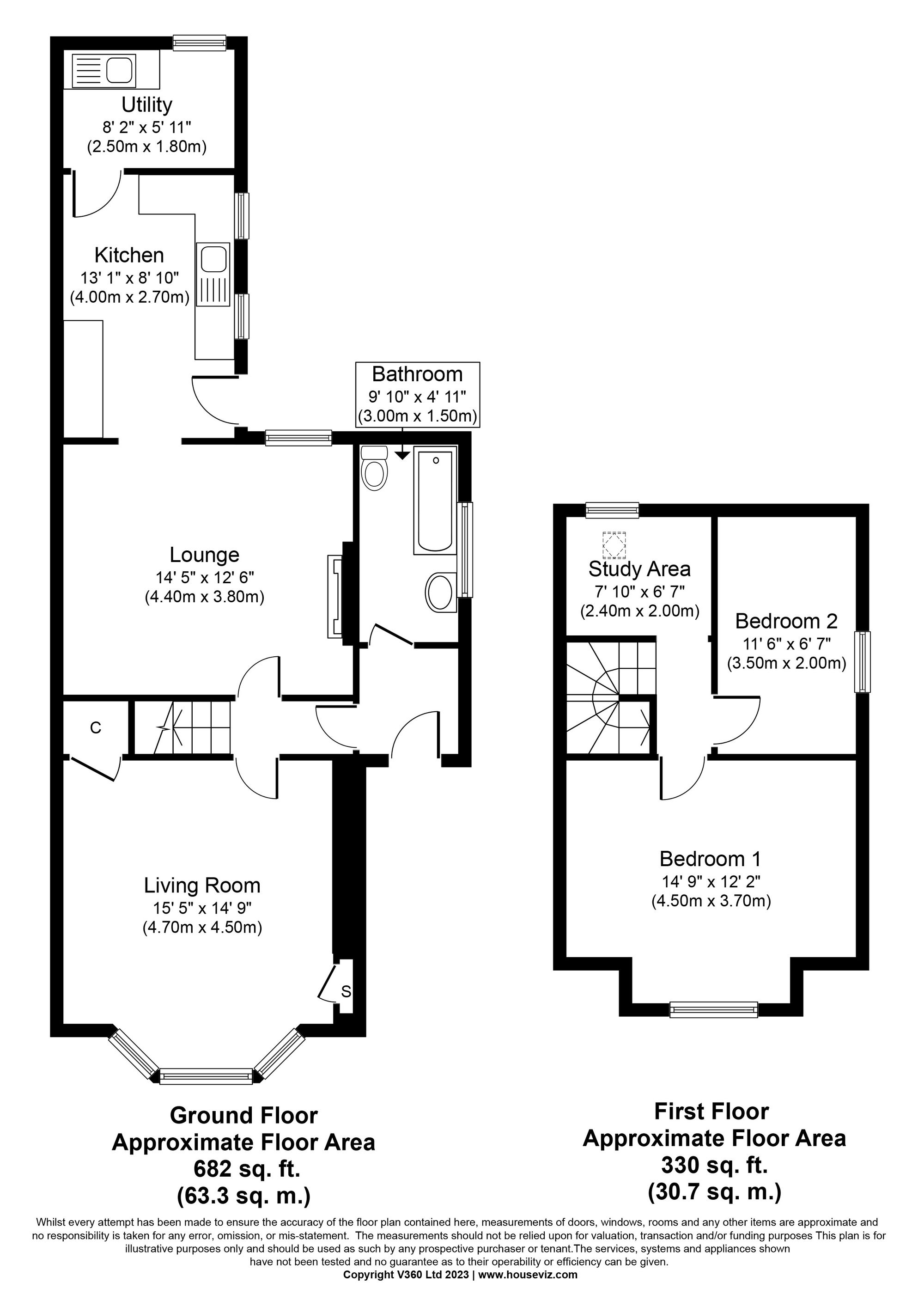 28 Monkcastle Drive, Glasgow floorplan